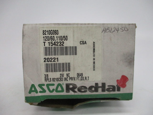 ASCO 8210G093 110/120V 150PSI 3/8" NSMP