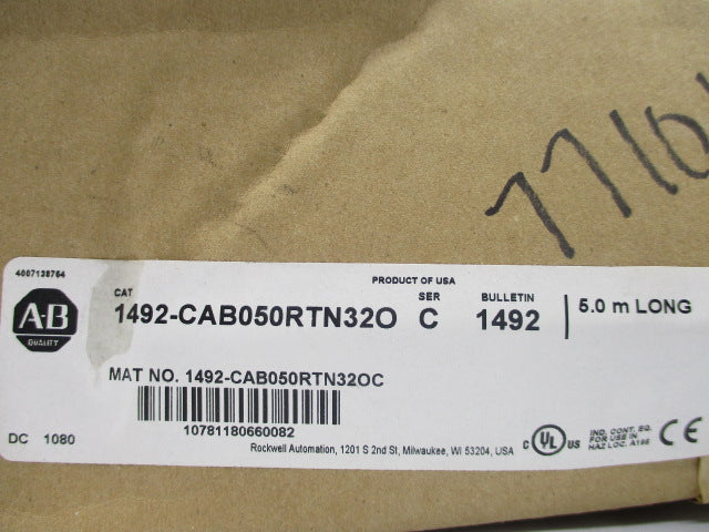 ALLEN BRADLEY 1492-CAB050RTN32O SER. C (BR/WH) NSFS