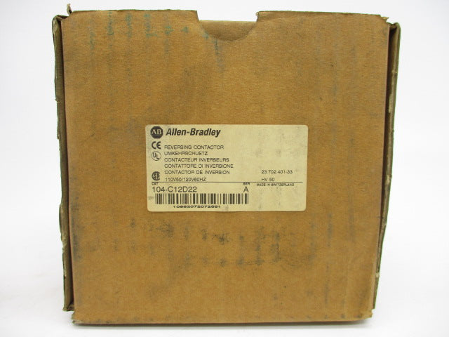 ALLEN BRADLEY 104-C12D22 SER. A 110/120V 25A (BR/WH) NSMP