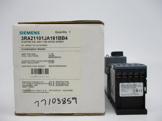 SIEMENS 3RA21101JA161BB4 NSMP