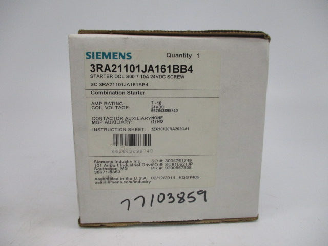SIEMENS 3RA21101JA161BB4 NSMP