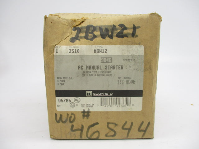 SQUARE D 2510MBW12 SER. C NSMP