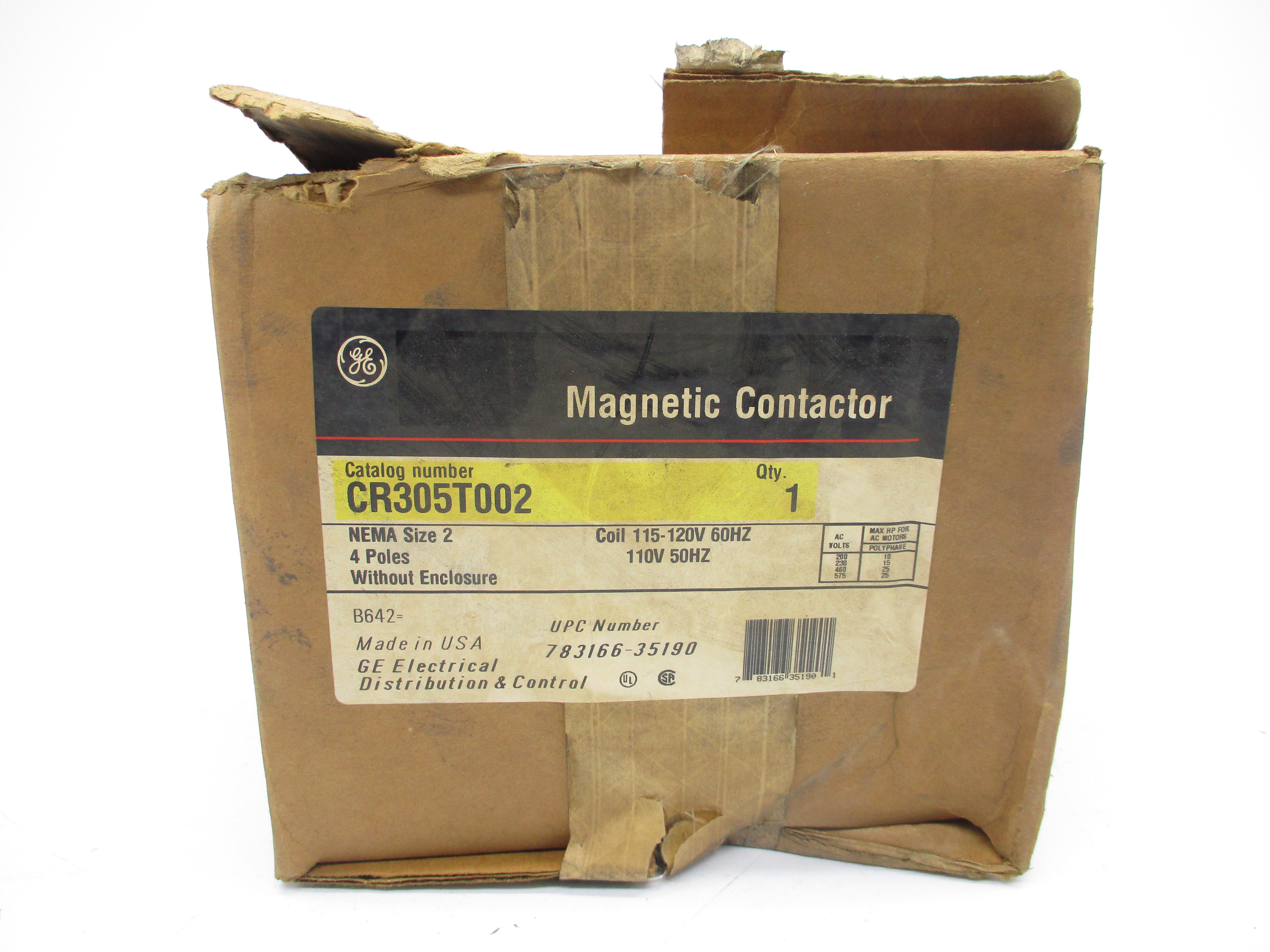GENERAL ELECTRIC CR305T002 120V NSMP