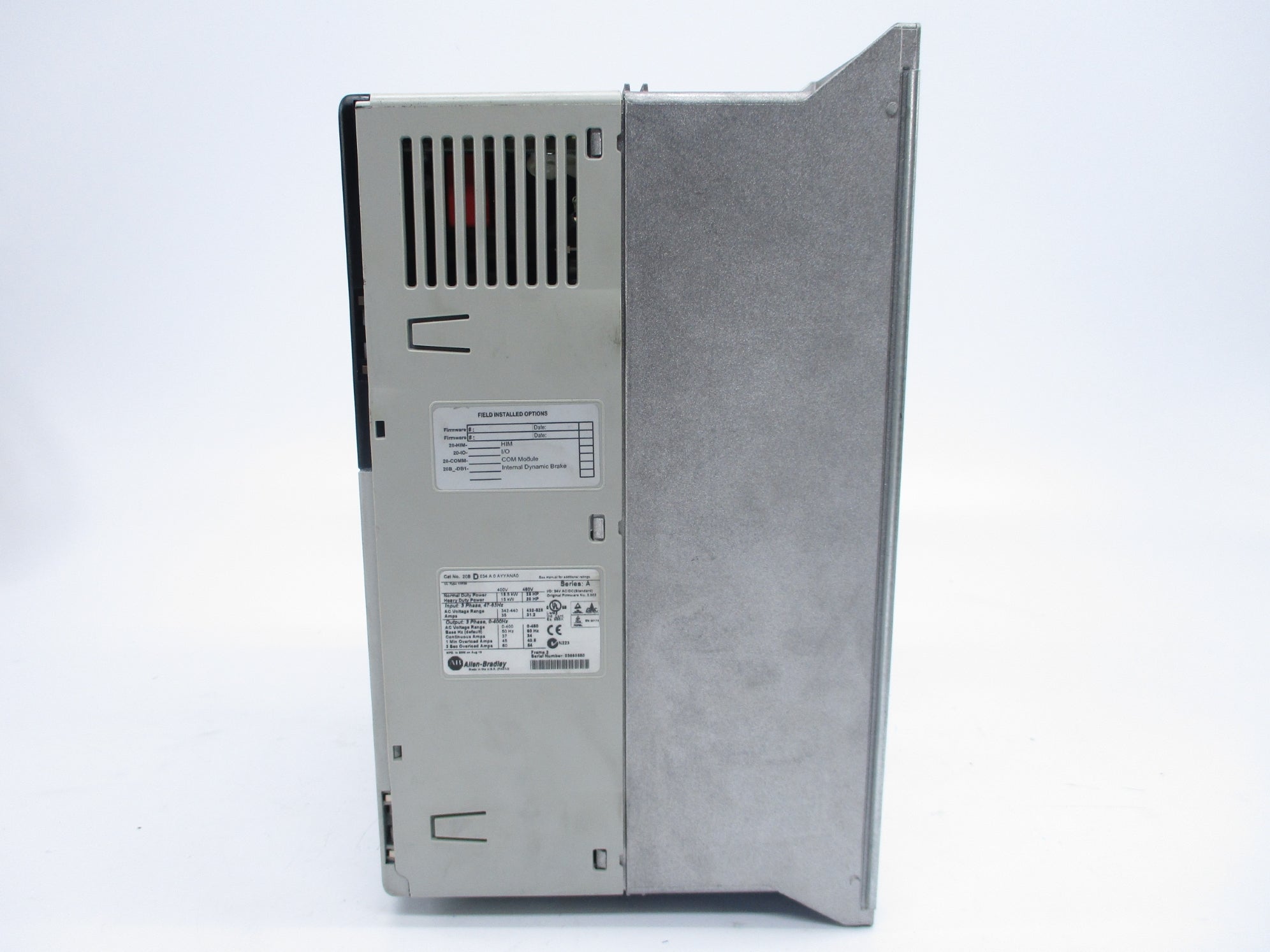 ALLEN BRADLEY 20BD034A0AYYANA0 SER. A F/W 3.0002 UNMP