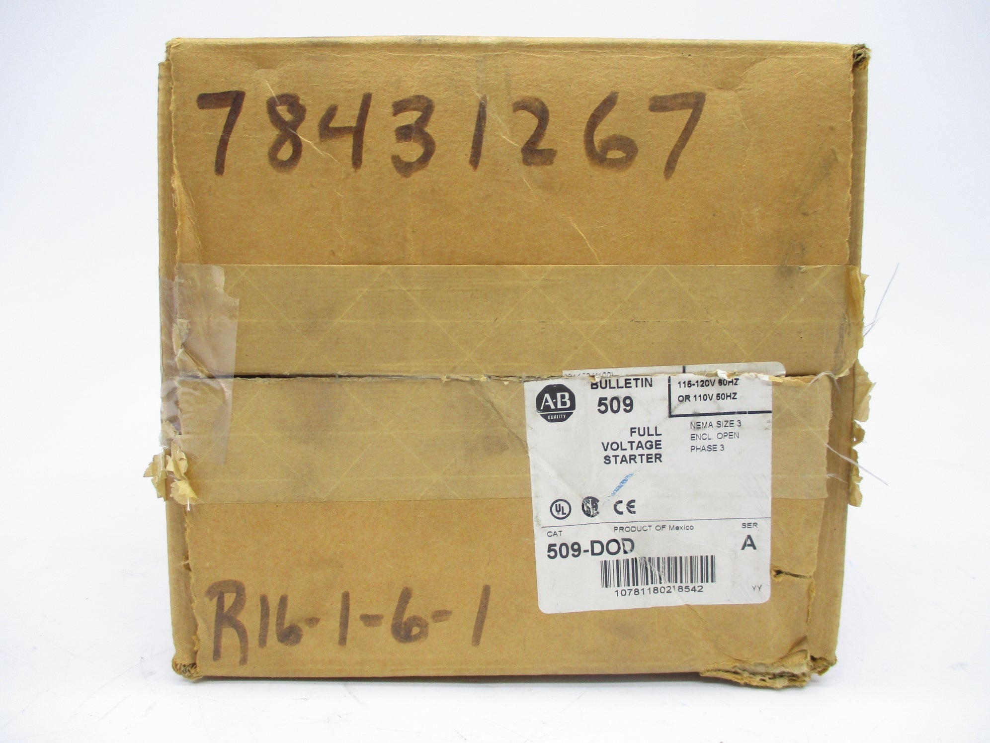 ALLEN BRADLEY 509-DOD SER. A 110/115-120V 90A (BR/WH) NSMP