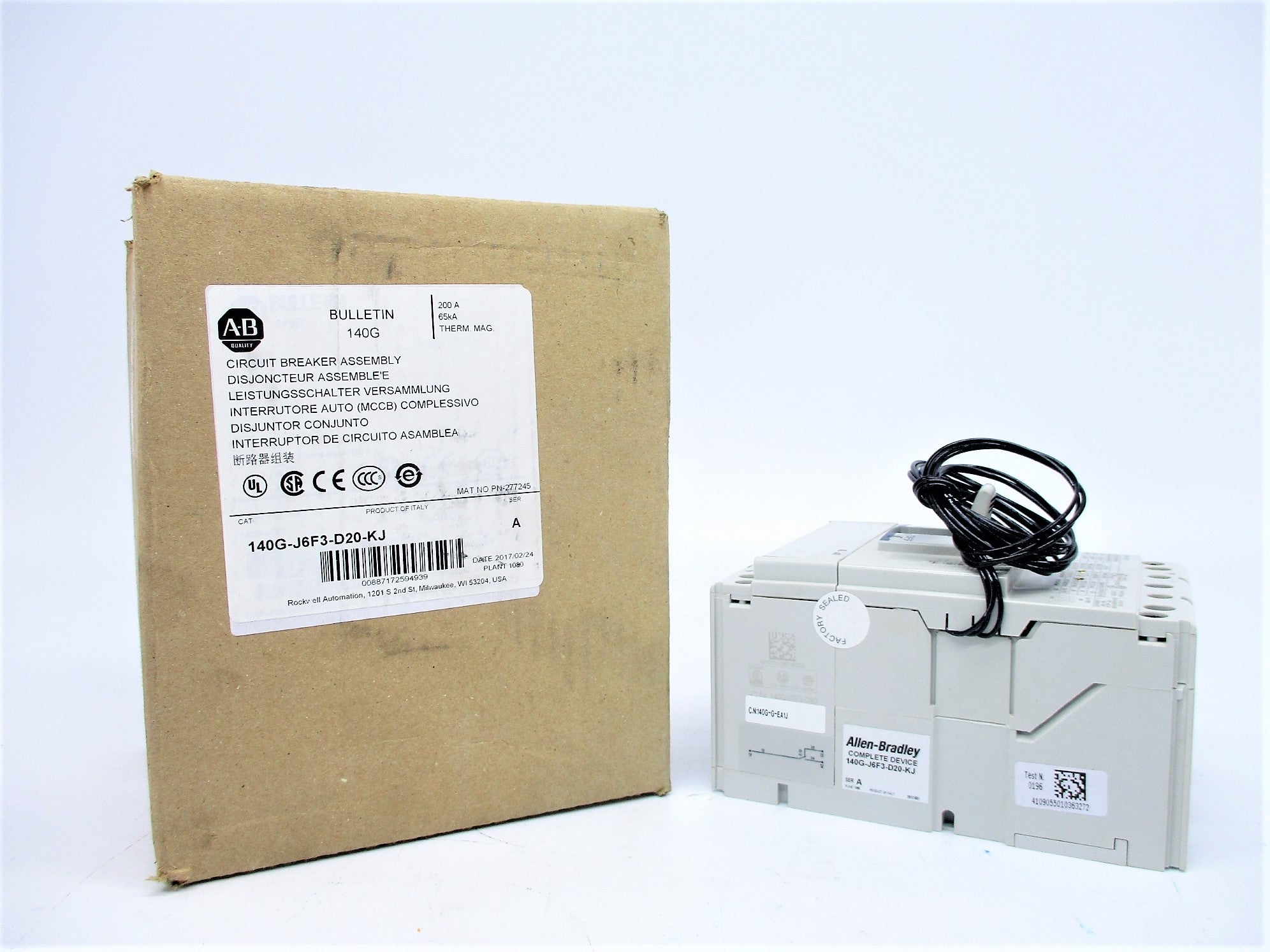 ALLEN BRADLEY 140G-J6F3-D20-KJ SER. A 200A NSMP
