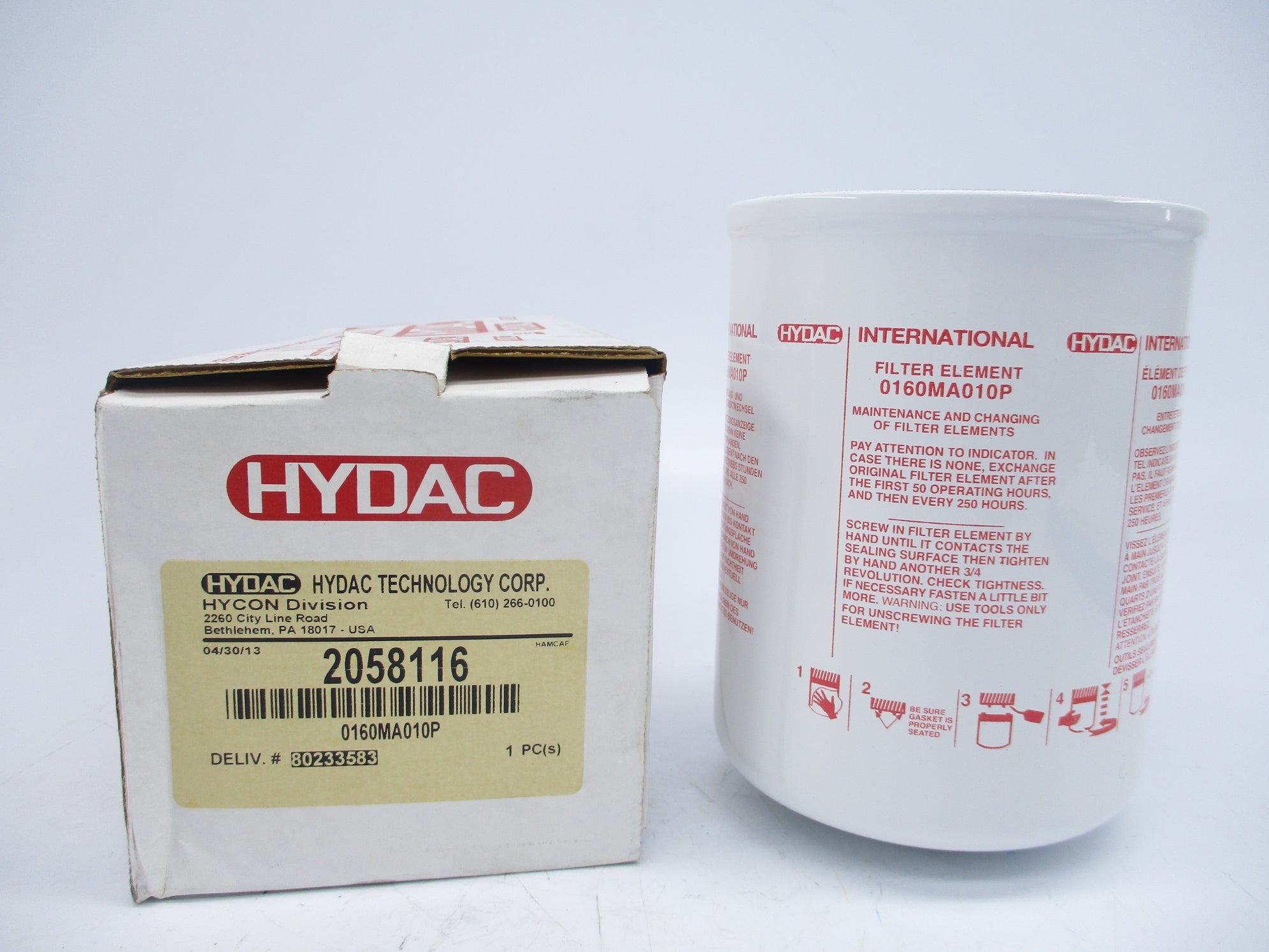 HYDAC 0160MA010P NSMP