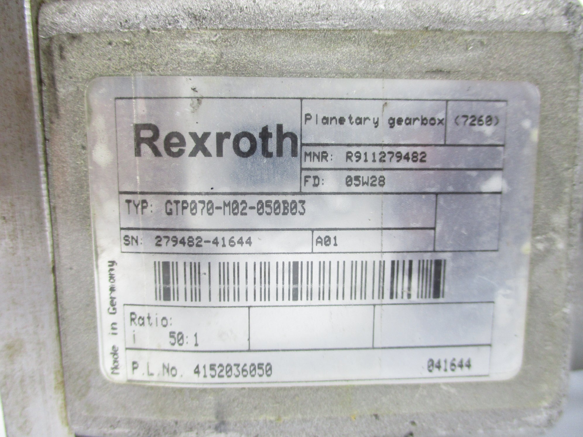 REXROTH GTP070-M02-050B03 NSNP