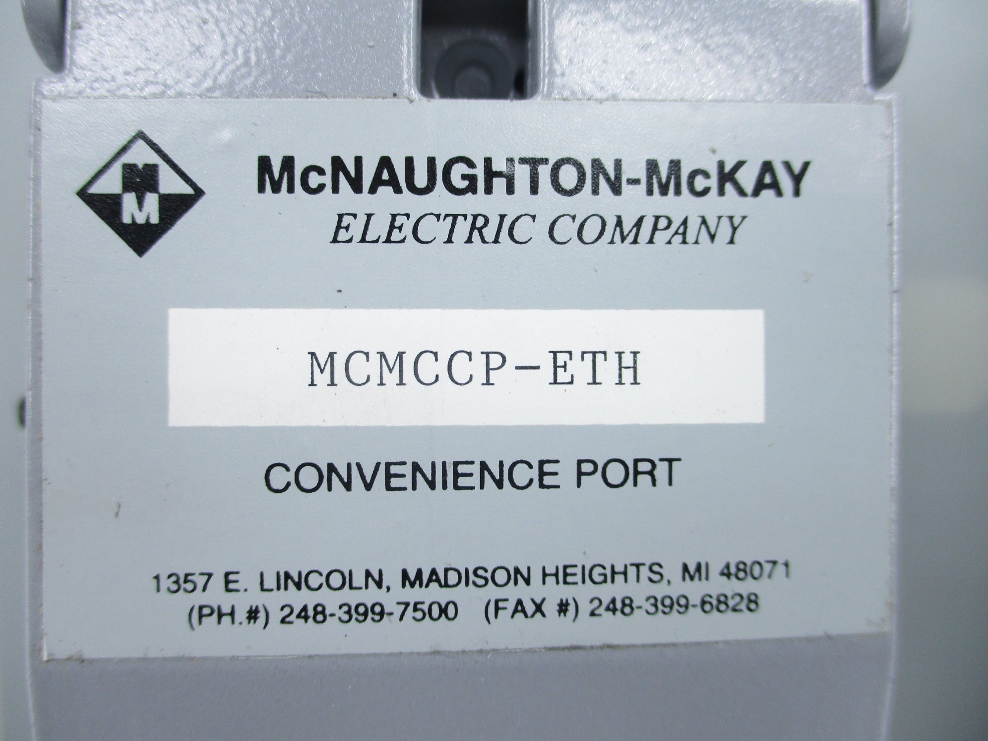 MCNAUGHTON-MCKAY MCMCCP-ETH (AS PICTURED) NSNP
