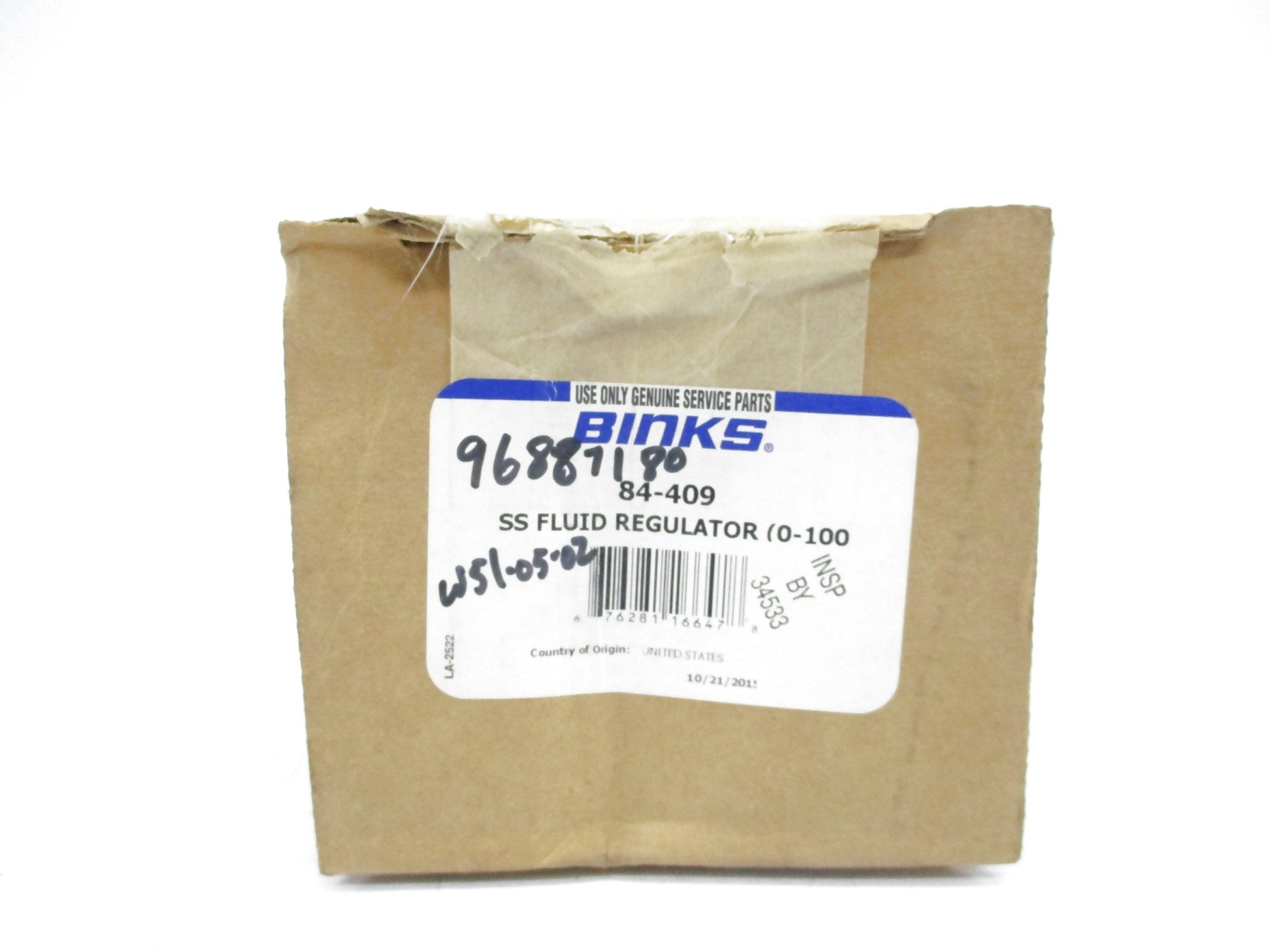 BINKS 84-409 0-100 NSMP