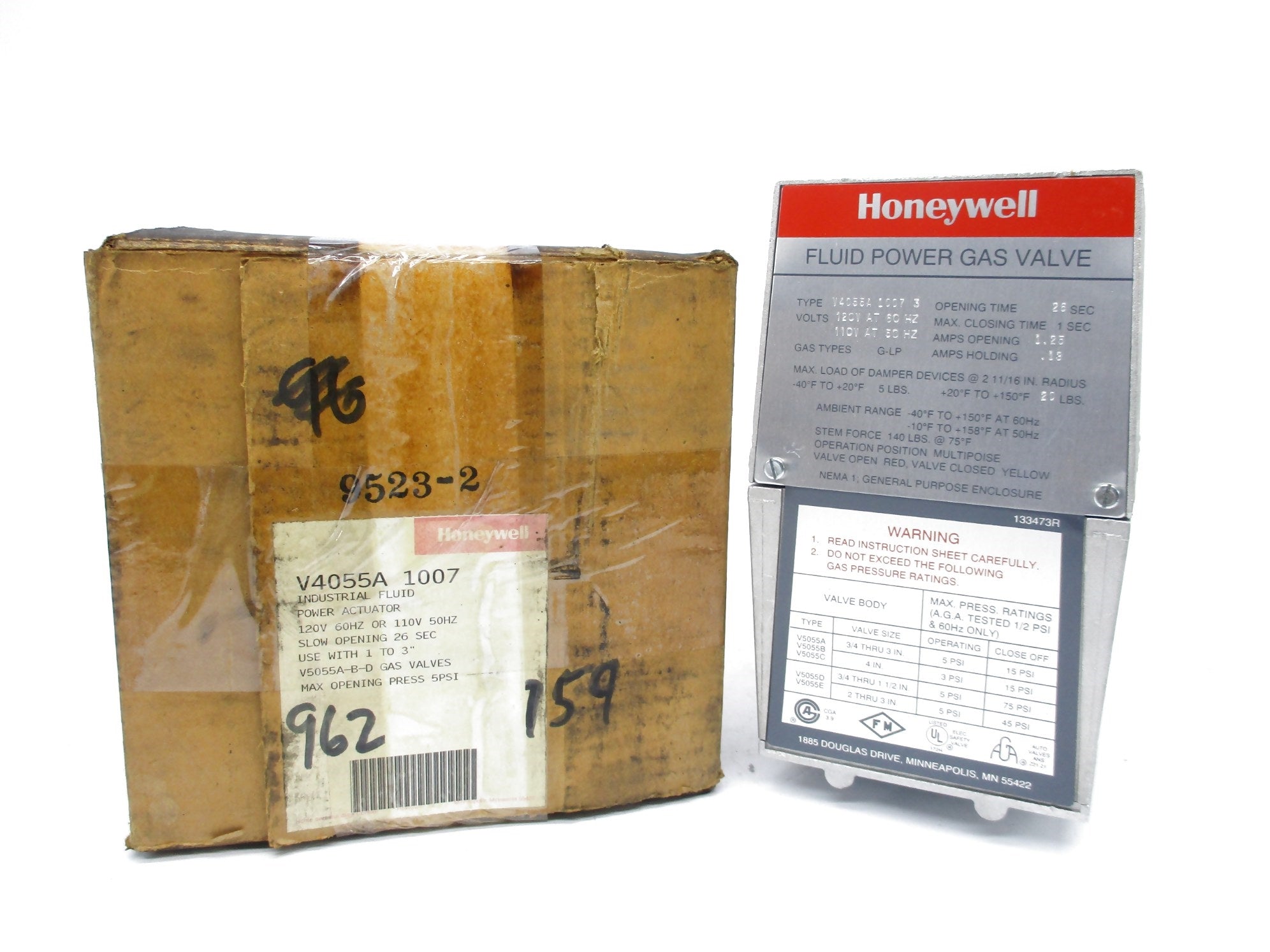 HONEYWELL V4055A1007 120V 5PSI NSMP