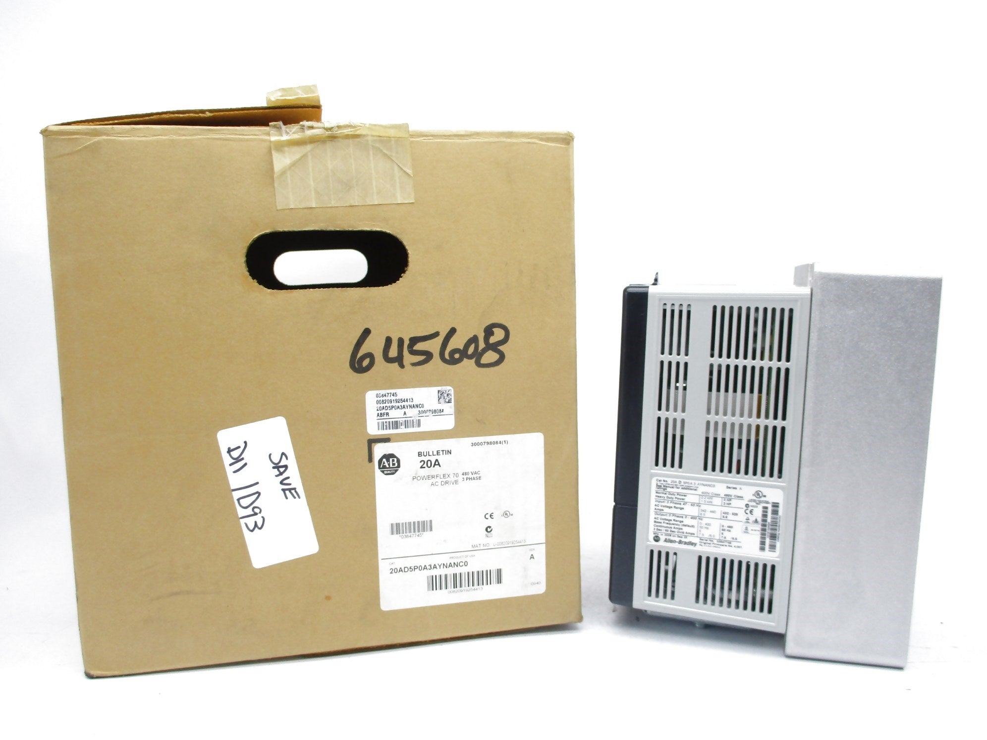 INDUSTRIAL SPARE PART 20AD5P0A3AYNANC0 SER. A NSMP
