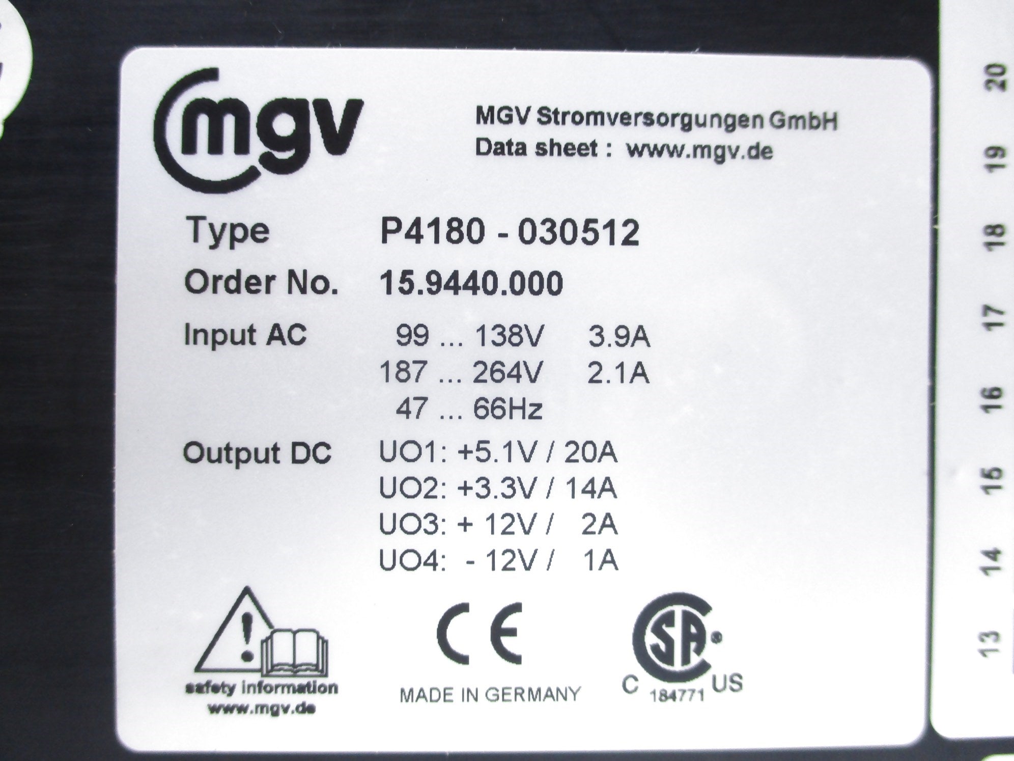 VECTOR P4180-030512 NSNP
