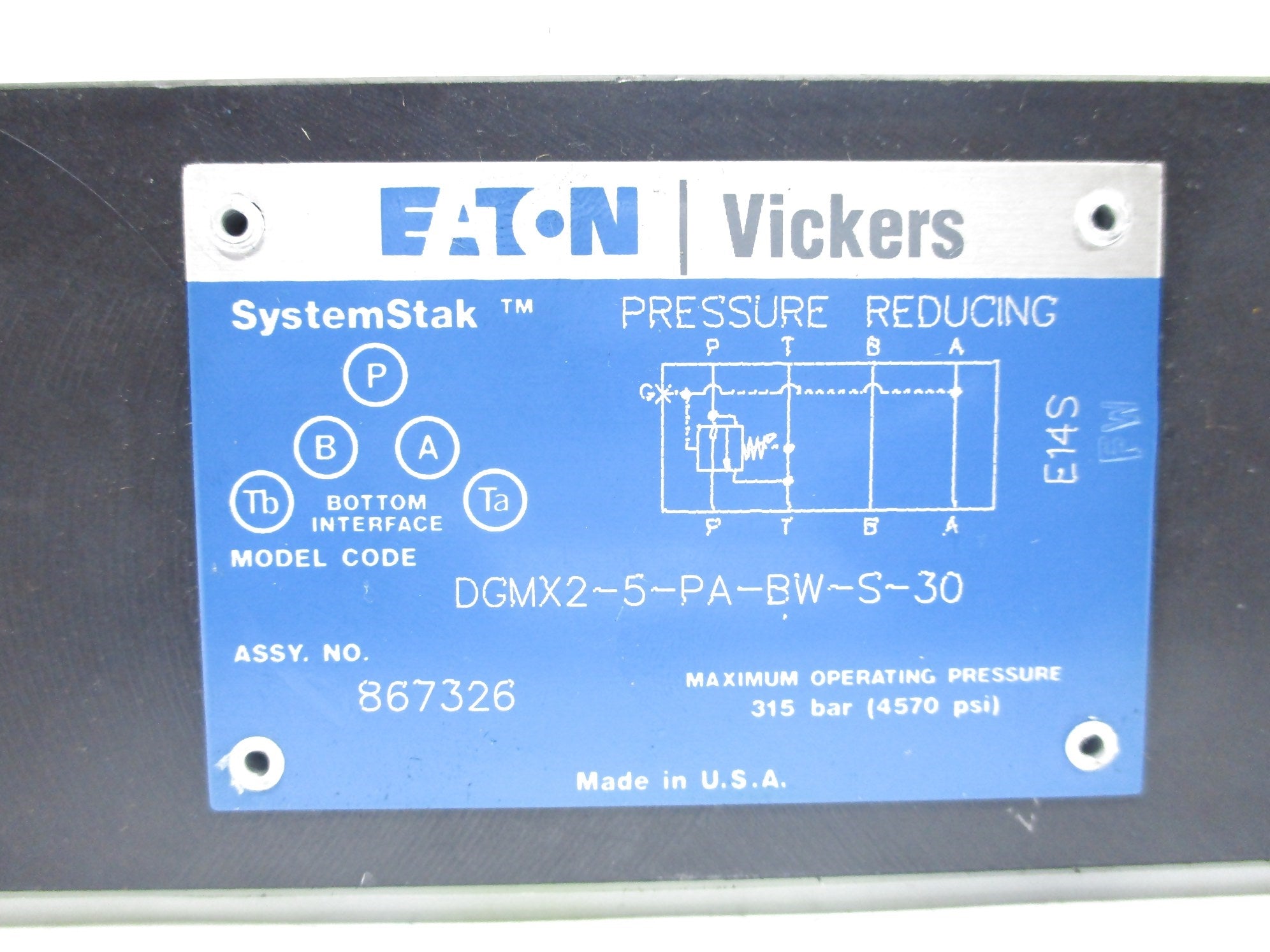 VICKERS DGMX2-5-PA-BW-S-30 4570PSI NSNP