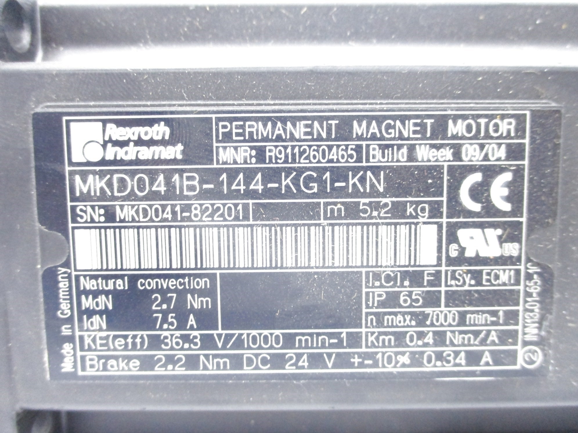REXROTH MKD041B-144-KG1-KN R911260465 NSNP