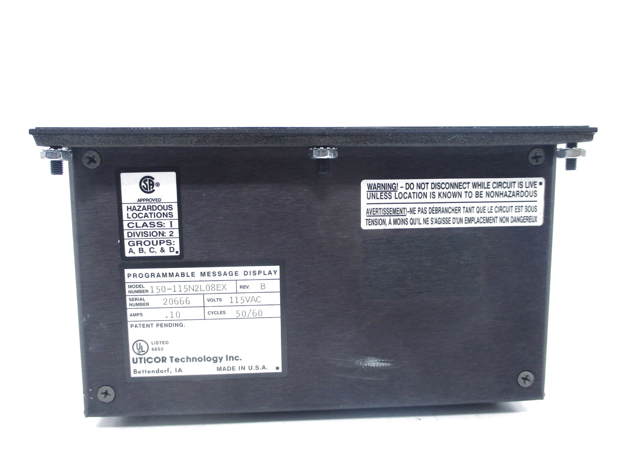 UTICOR 150-115N2L08EX NSNP