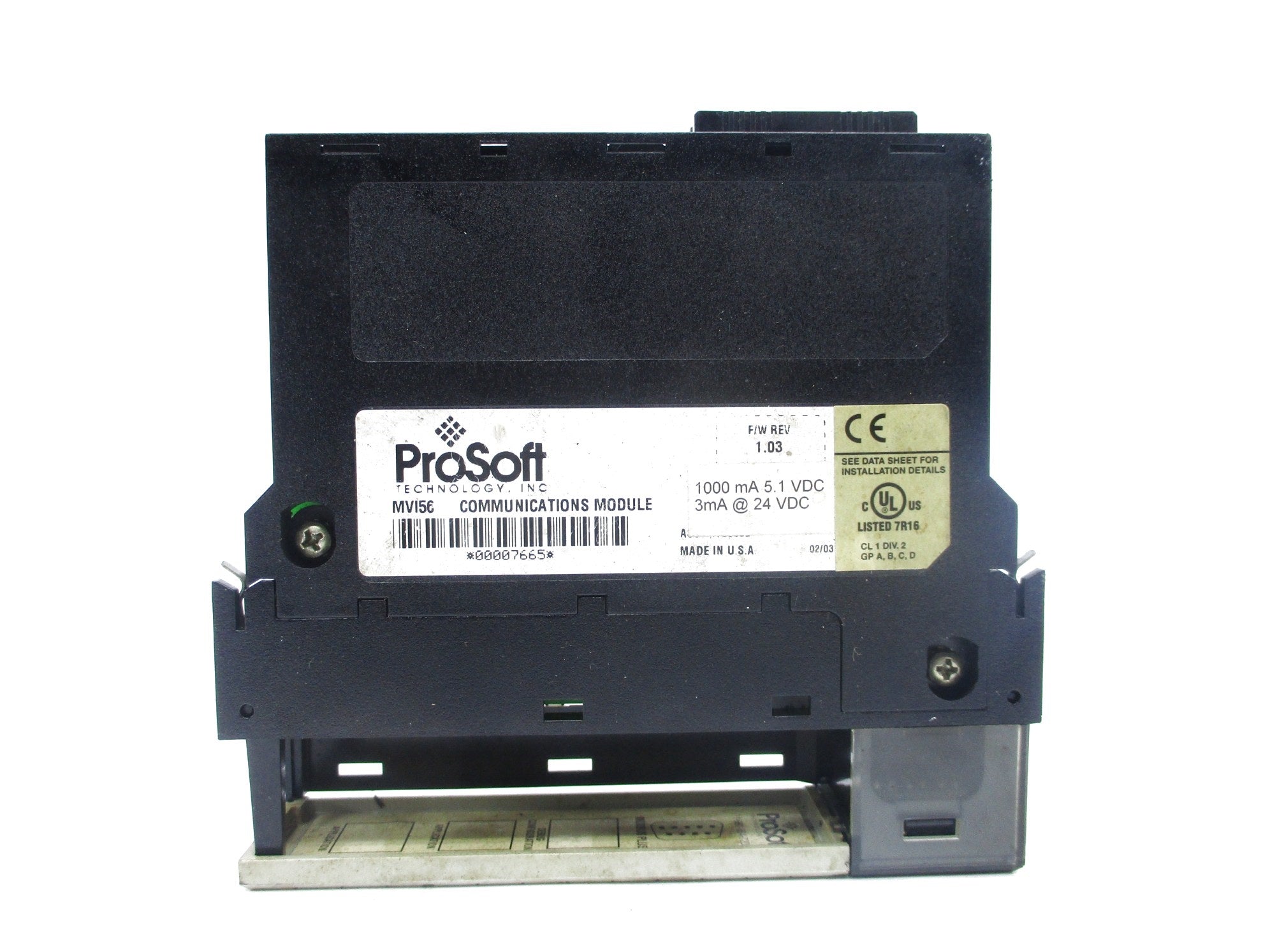 PROSOFT MVI56 24VDC F/W 1.03 UNMP
