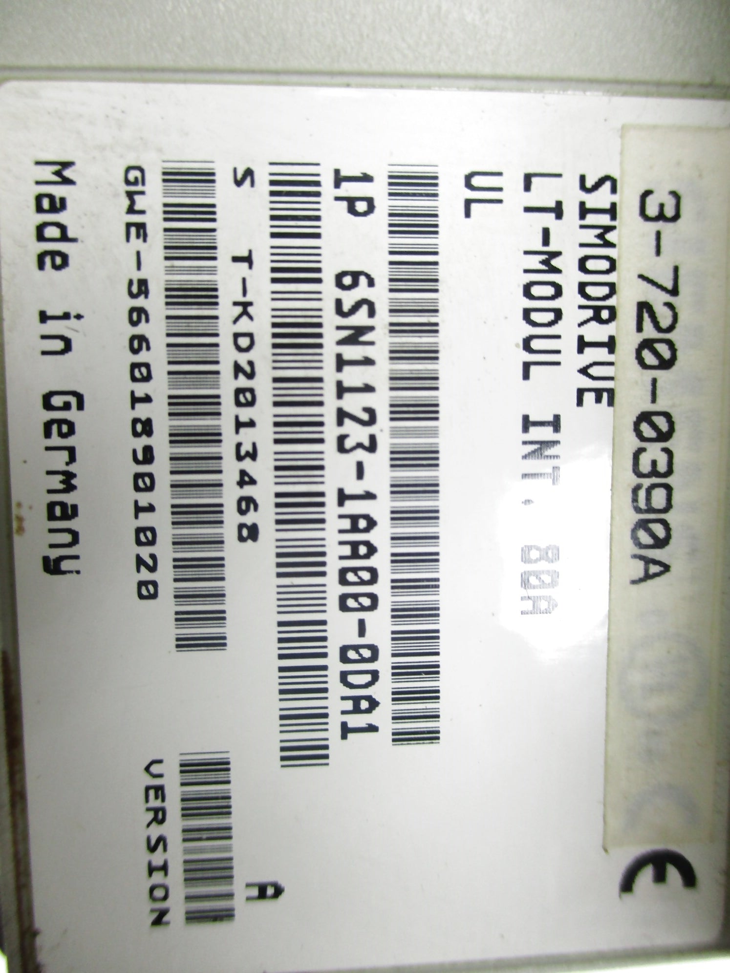 SIEMENS 6SN1123-1AA00-0DA1 UNMP