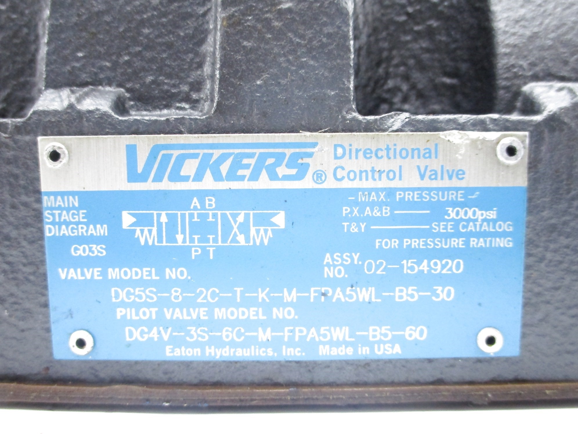 VICKERS DG5S-8-2C-T-K-M-FPA5WL-B5-30 02-154920 NSNP