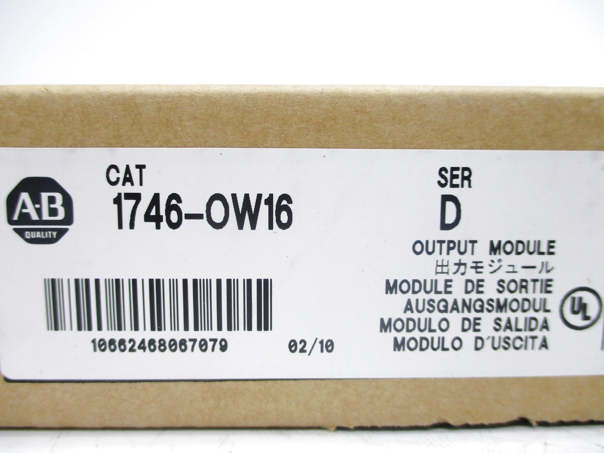 ALLEN BRADLEY 1746-OW16 SER. D (DATE: 2010) NSFS