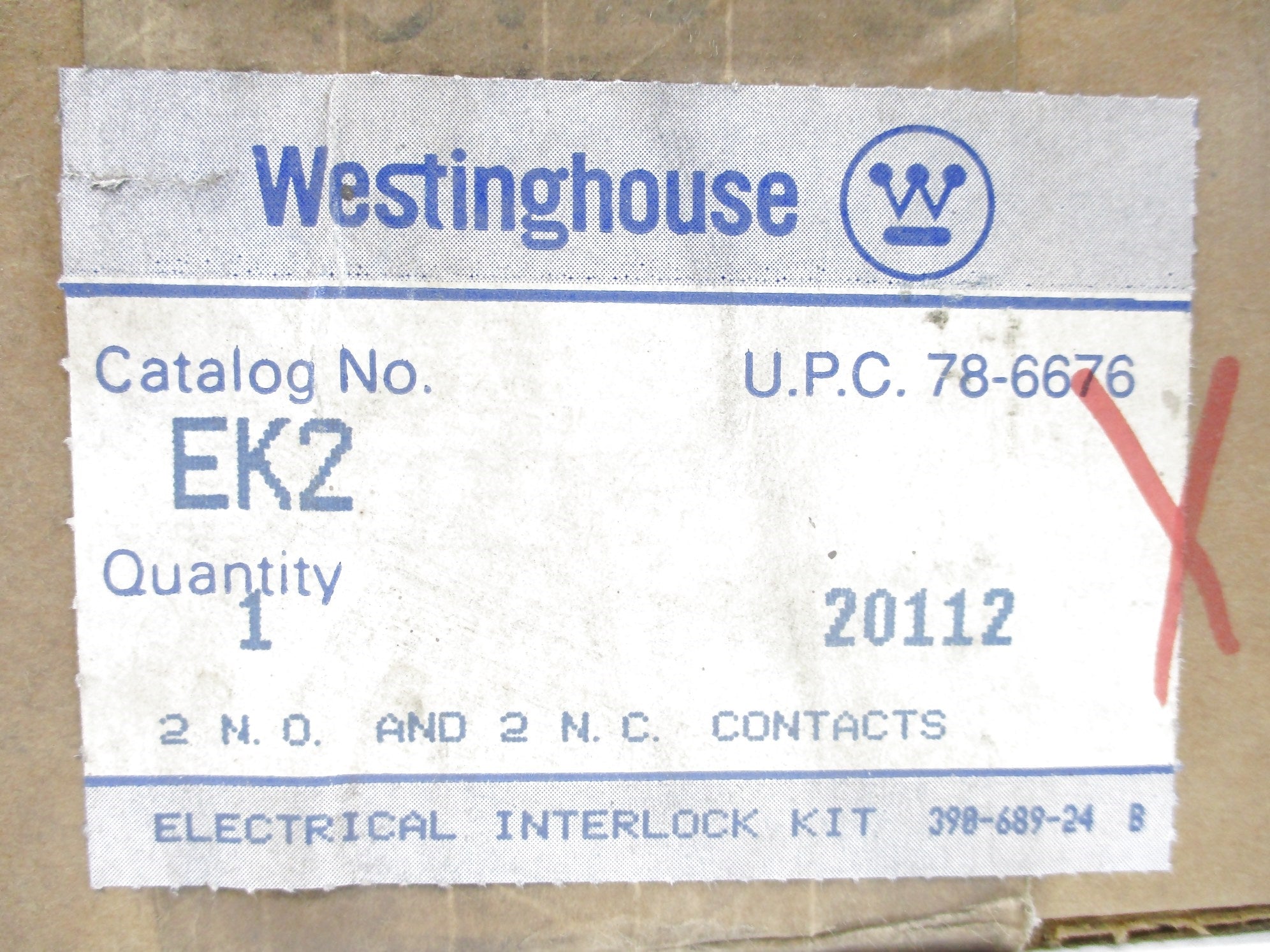WESTINGHOUSE EK2 NSFS