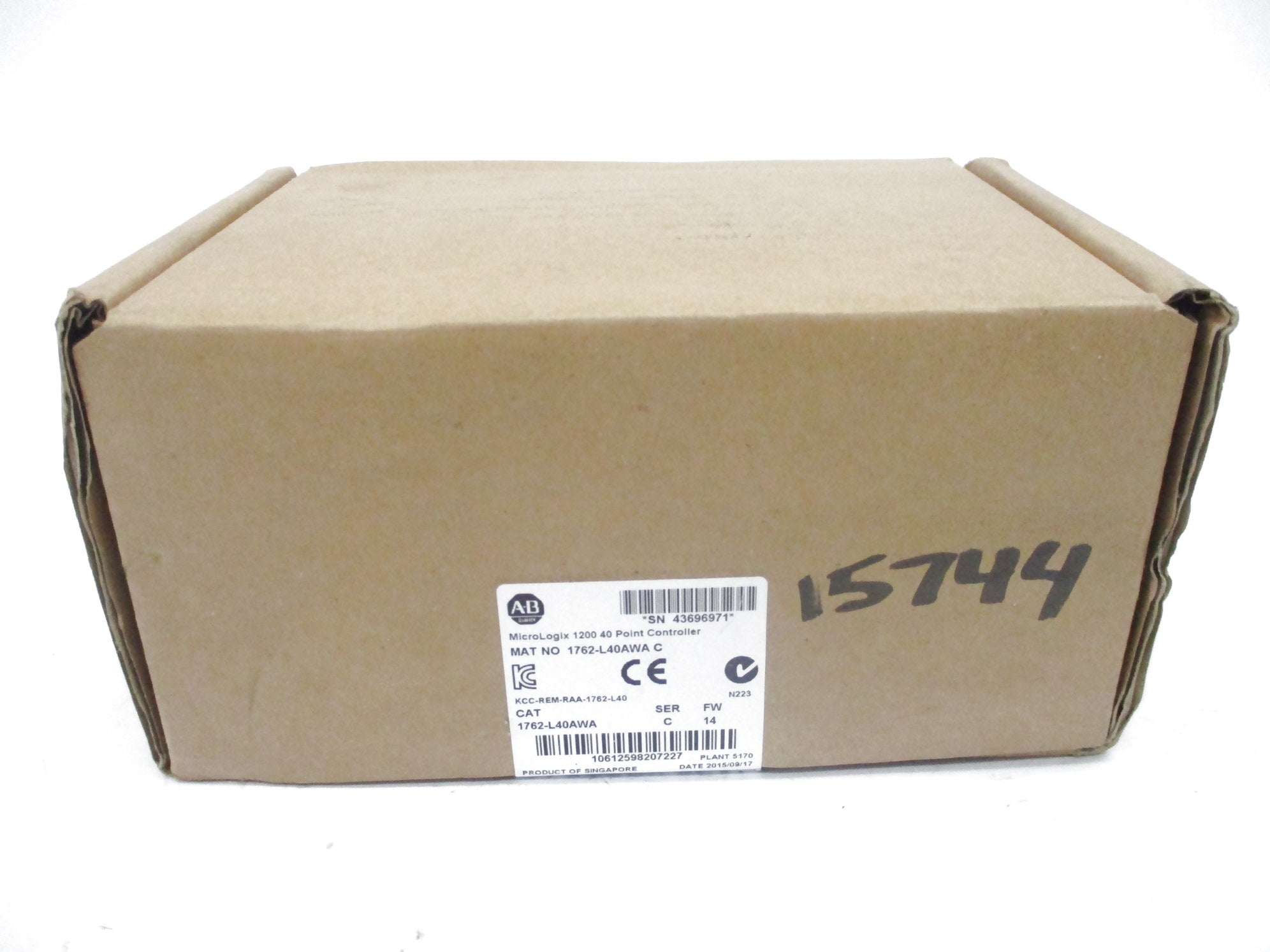 ALLEN BRADLEY 1762-L40AWA SER. C F/W 14 DATE: 2015 NSFS