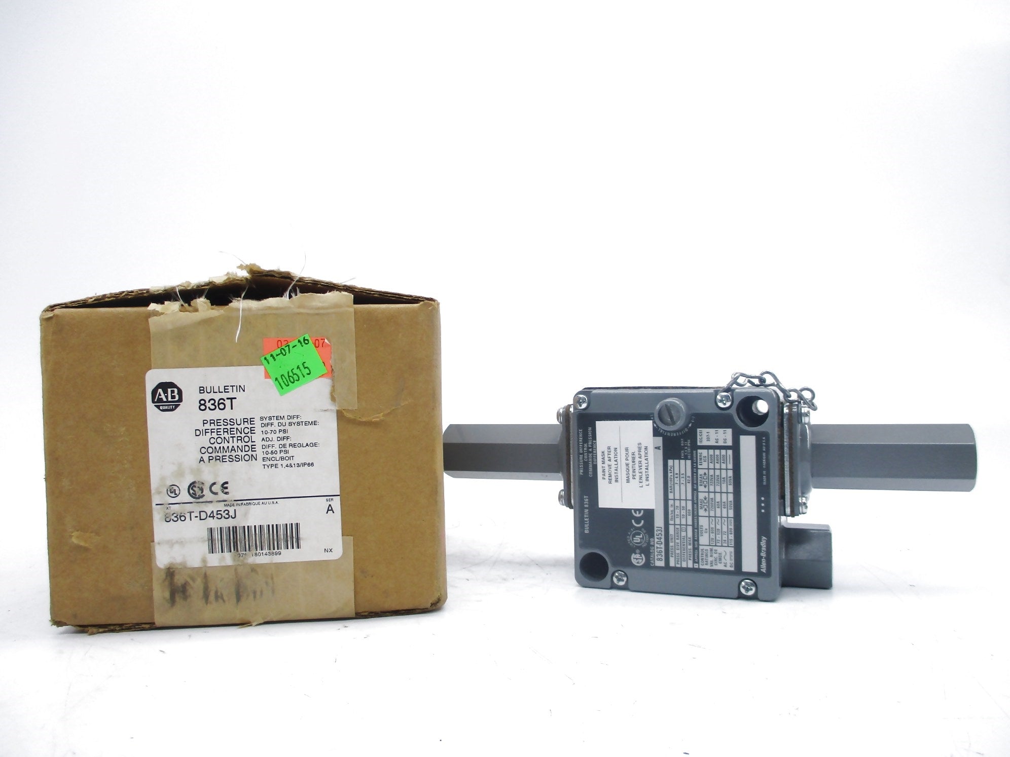 ALLEN BRADLEY 836T-D453J SER. A (BR/WH) NSMP