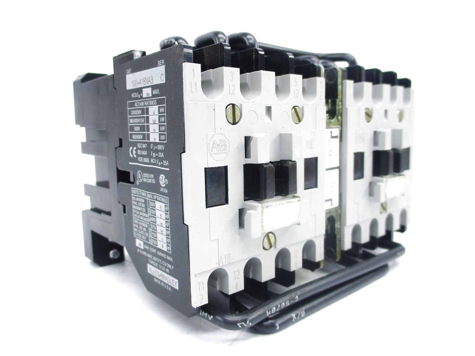 ALLEN BRADLEY 104-A18NA3 SER. C 240V (BR/WH) NSMP