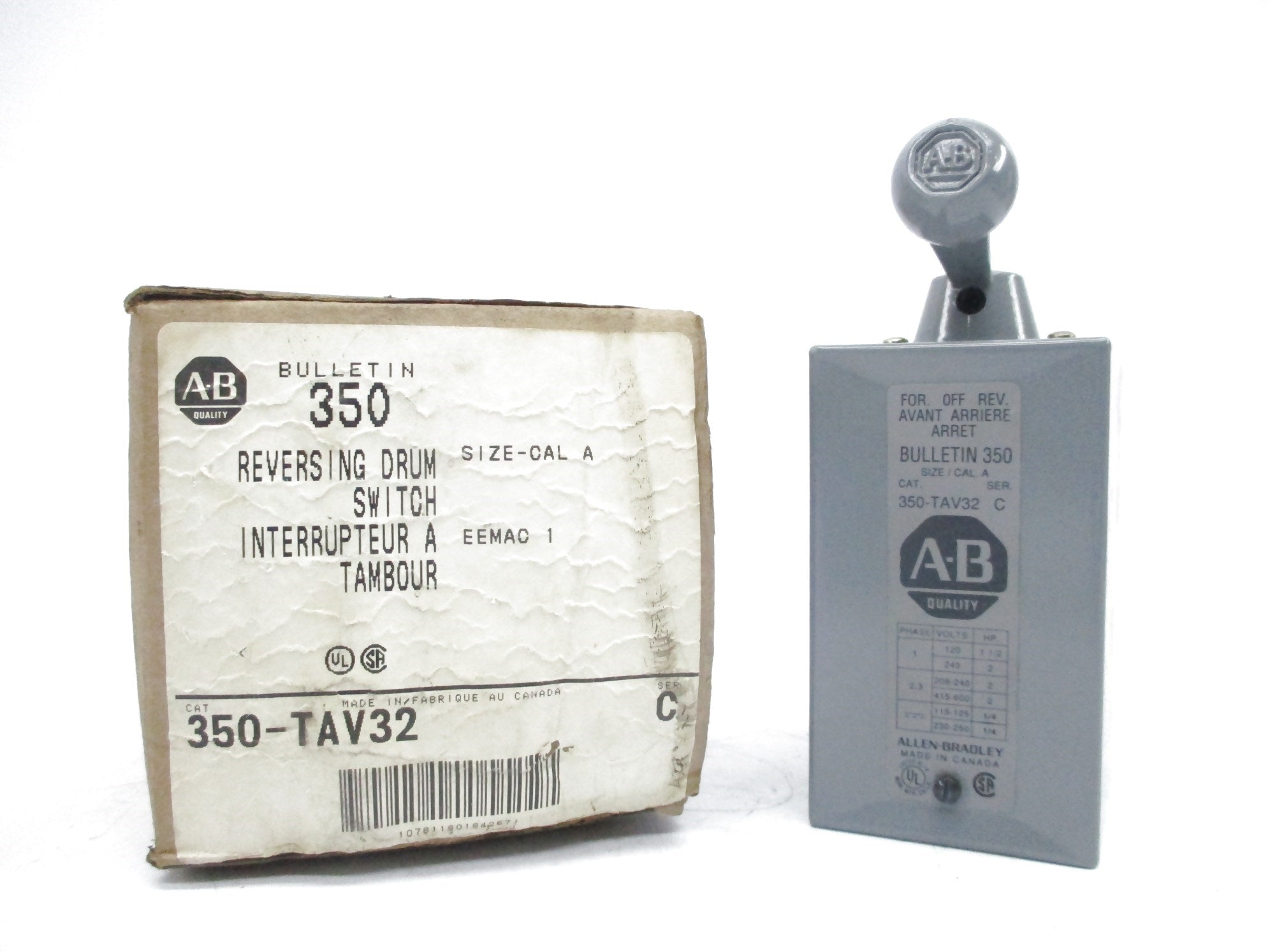 ALLEN BRADLEY 350-TAV32 SER. C (BR/WH) NSMP