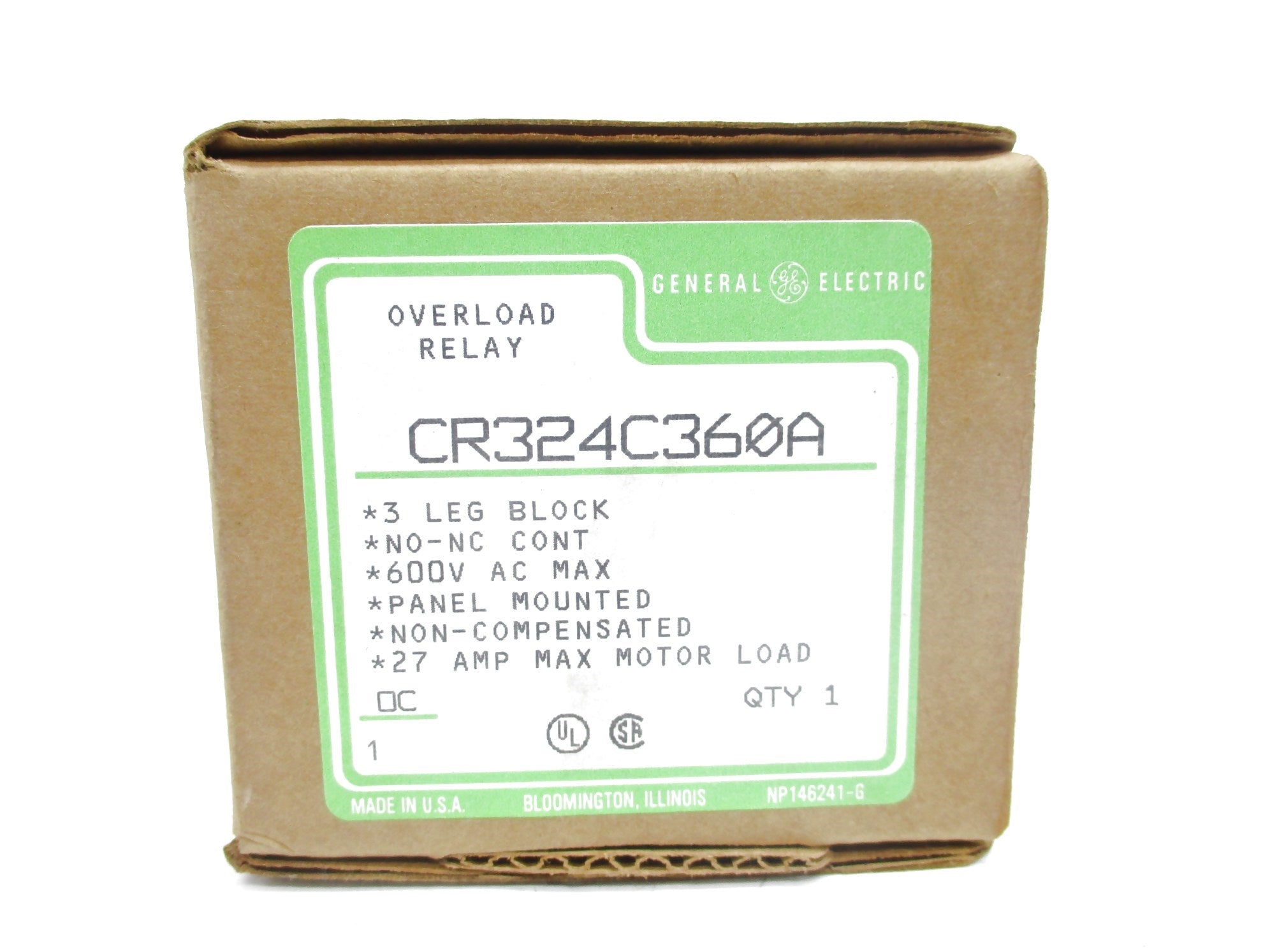 GENERAL ELECTRIC CR324C360A 27A 600V NSMP