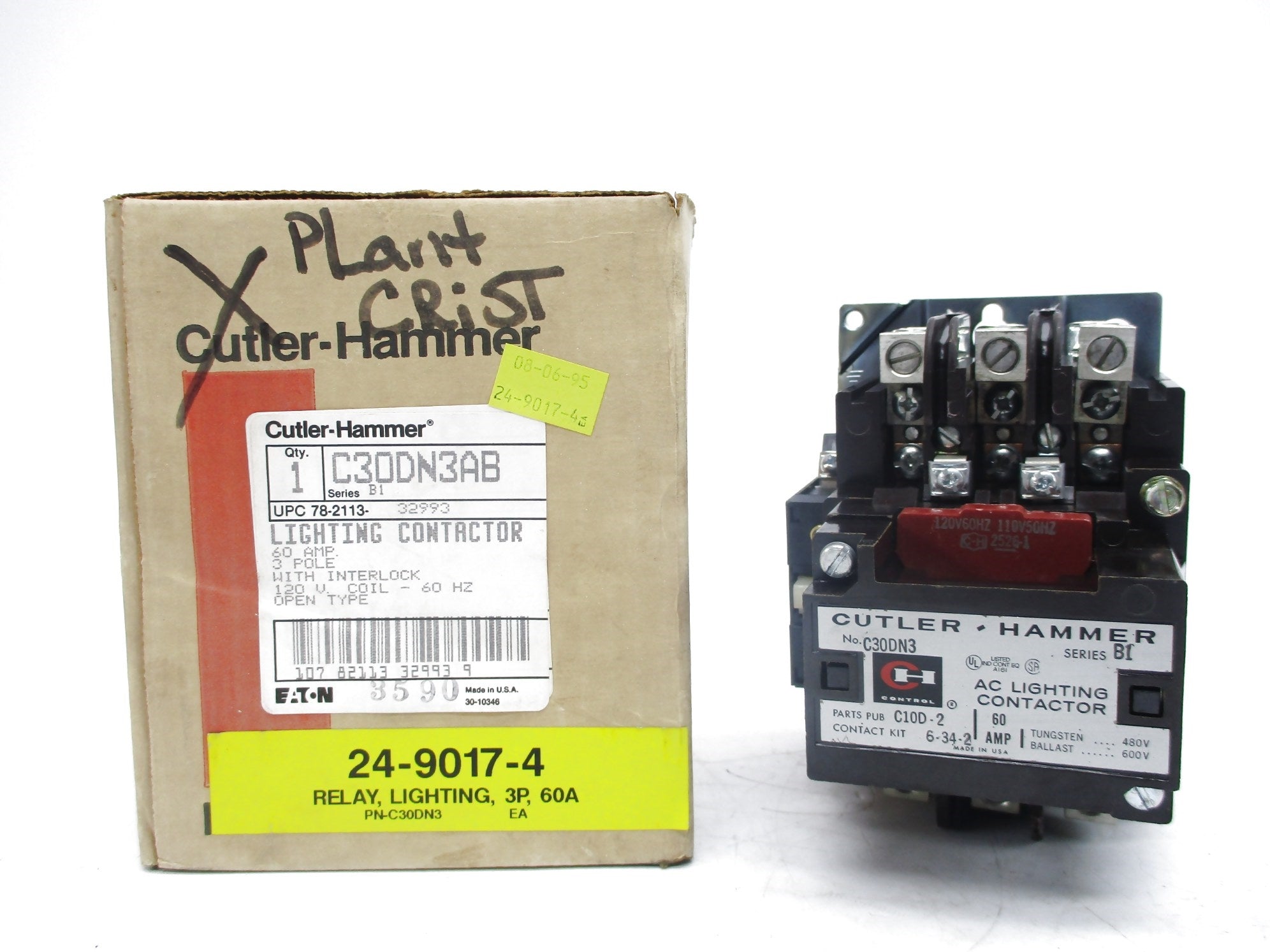 CUTLER HAMMER C30DN3AB SER. B1 120V NSMP