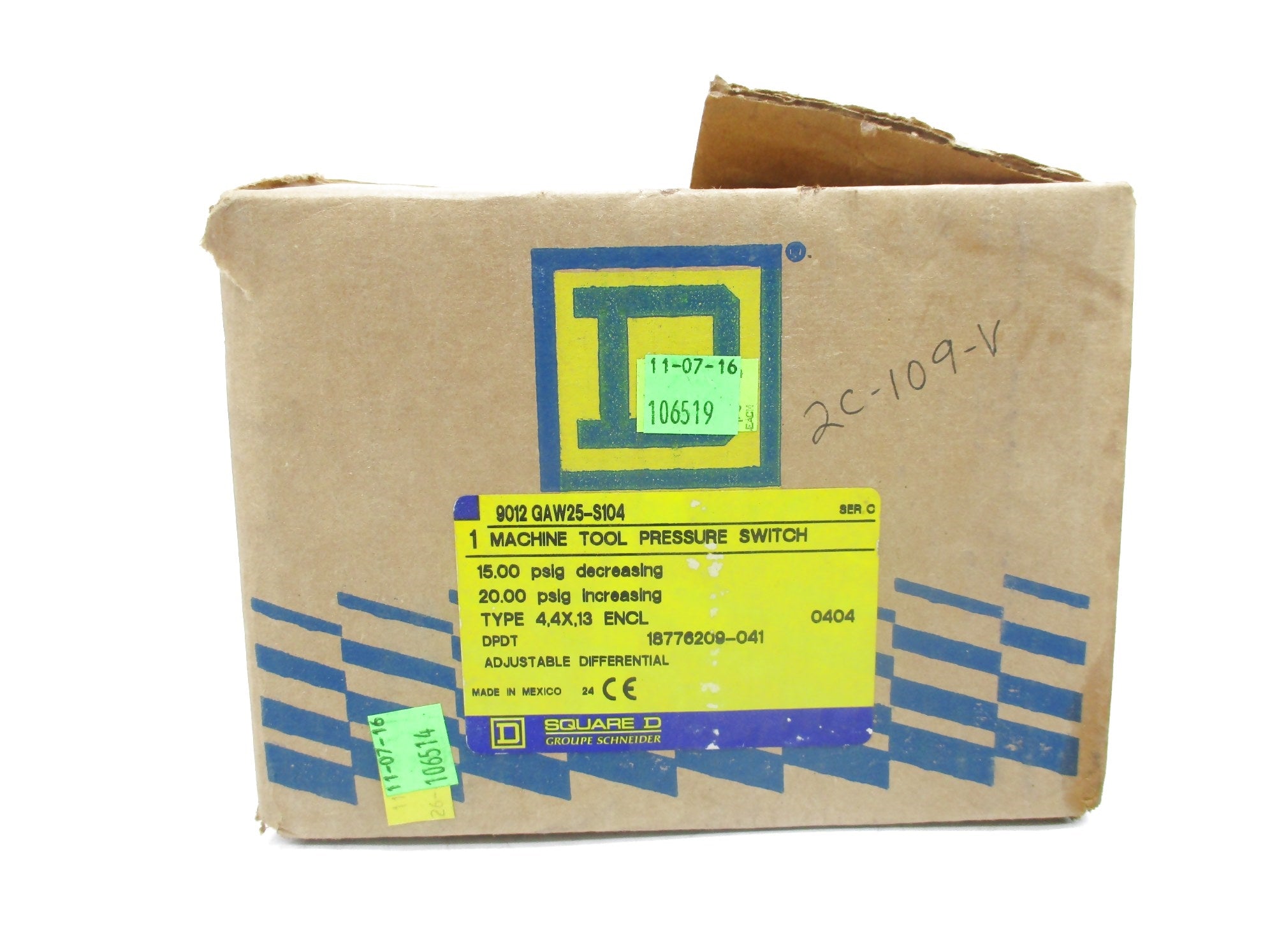 SQUARE D 9012GAW25S104 SER. C NSMP