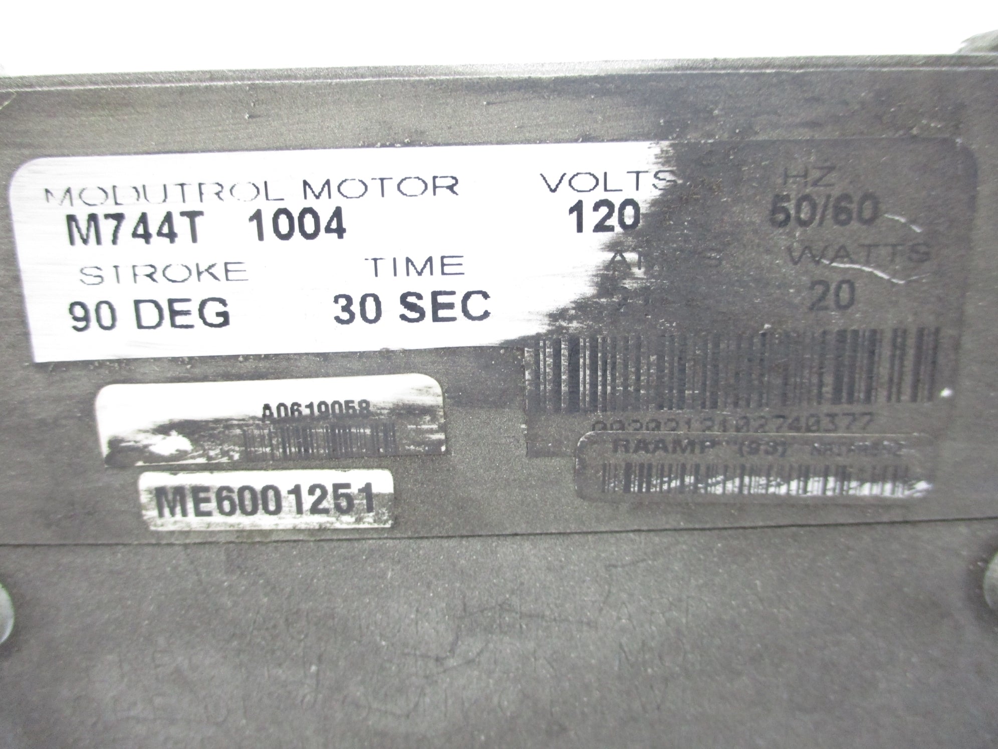 HONEYWELL M744T1004 120V .24A 30S 90' UNMP