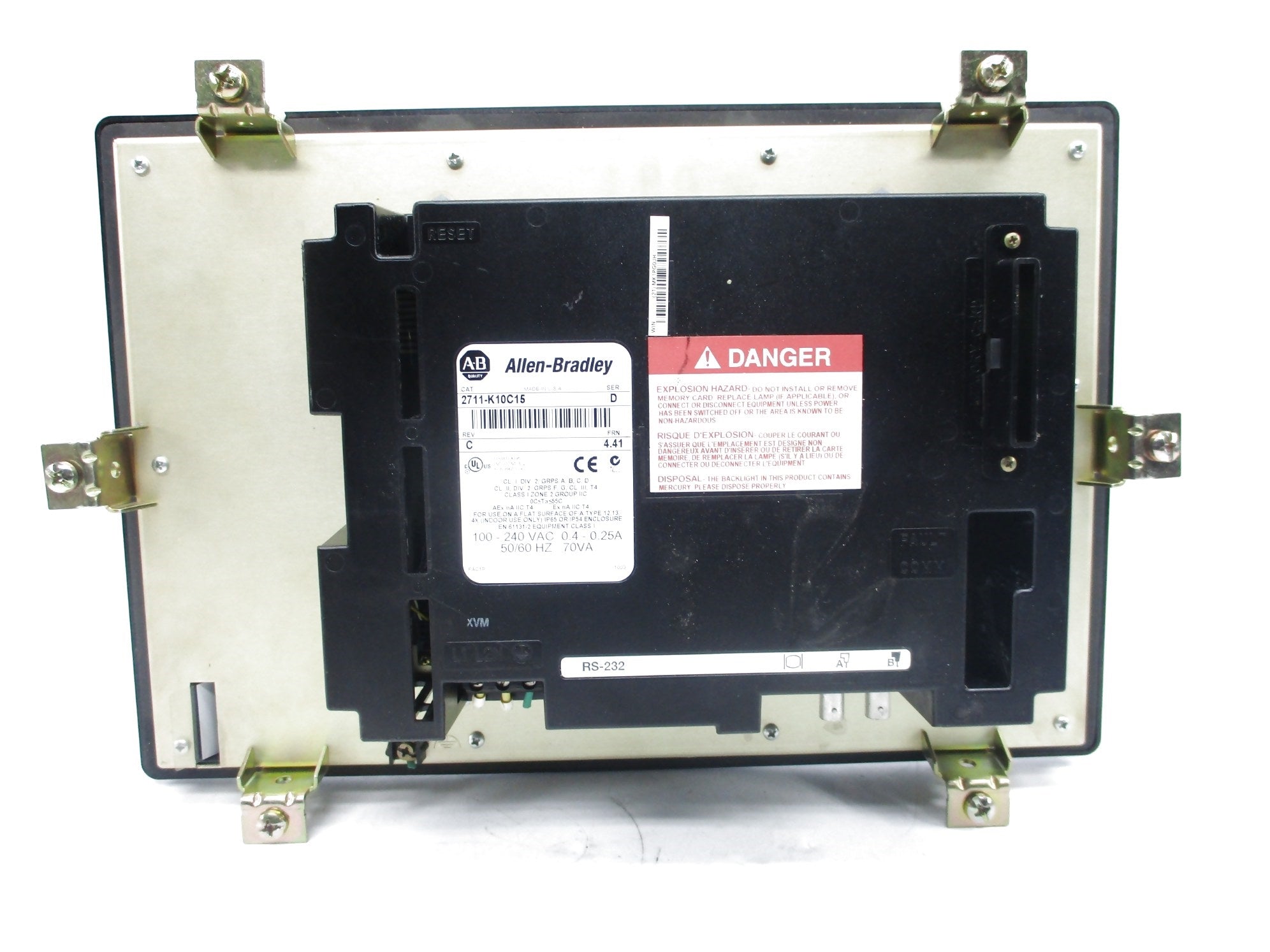 ALLEN BRADLEY 2711-K10C15 SER. D F/W 4.41 UNMP