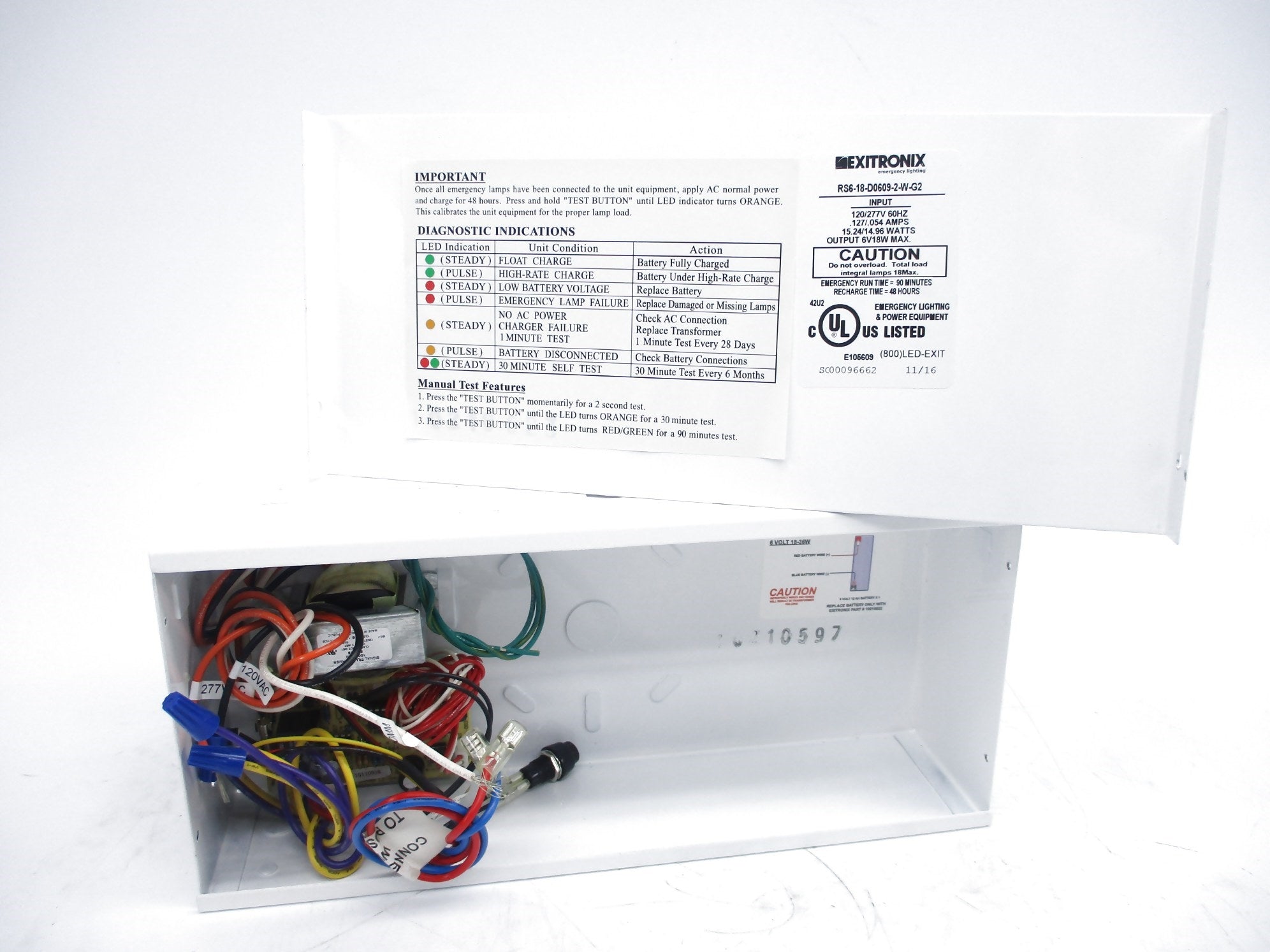 EXITRONIX RS6-18-D0609-2-W-G2 NSNP