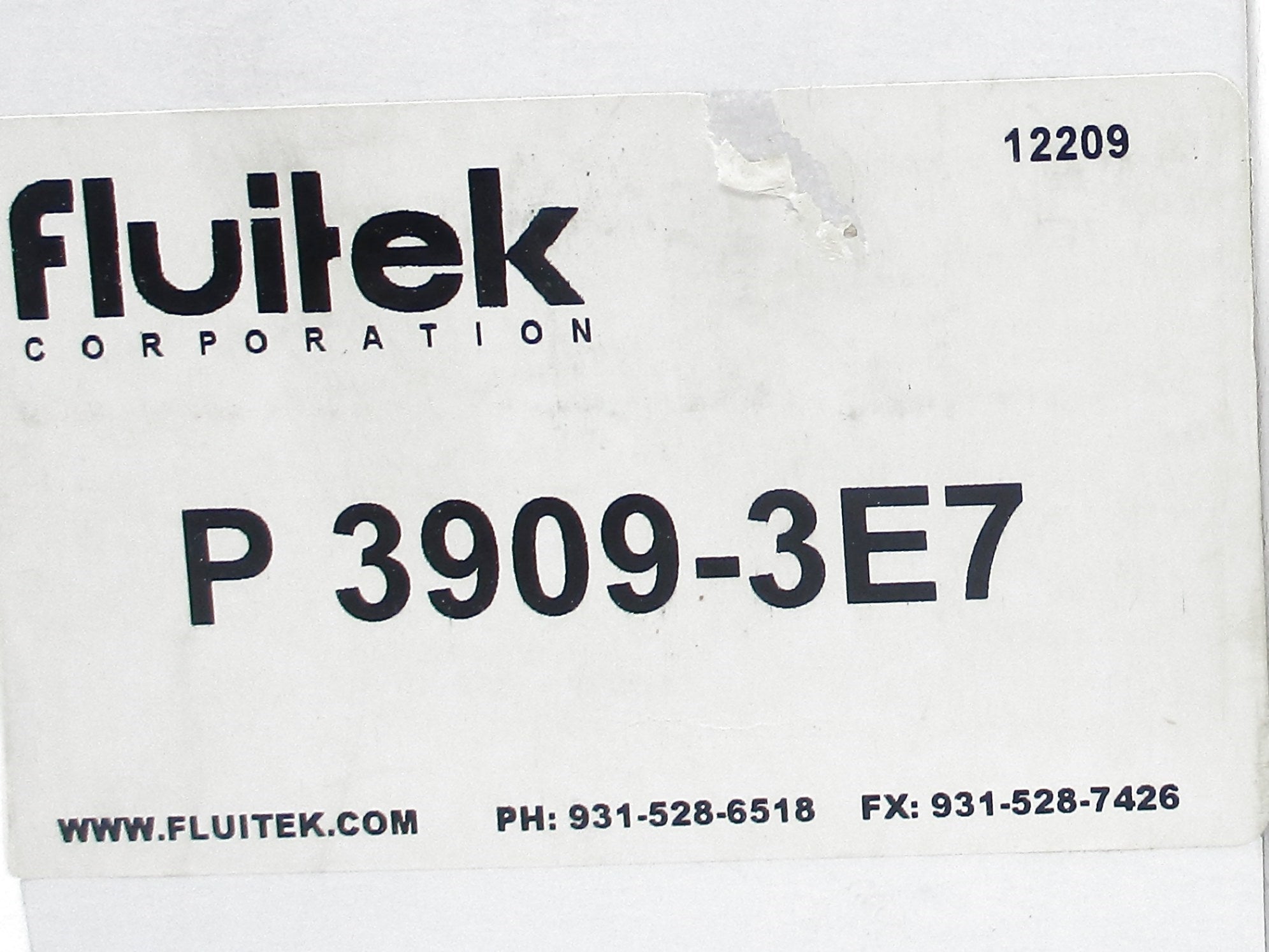 FLUITEK P3909-3E7 NSMP
