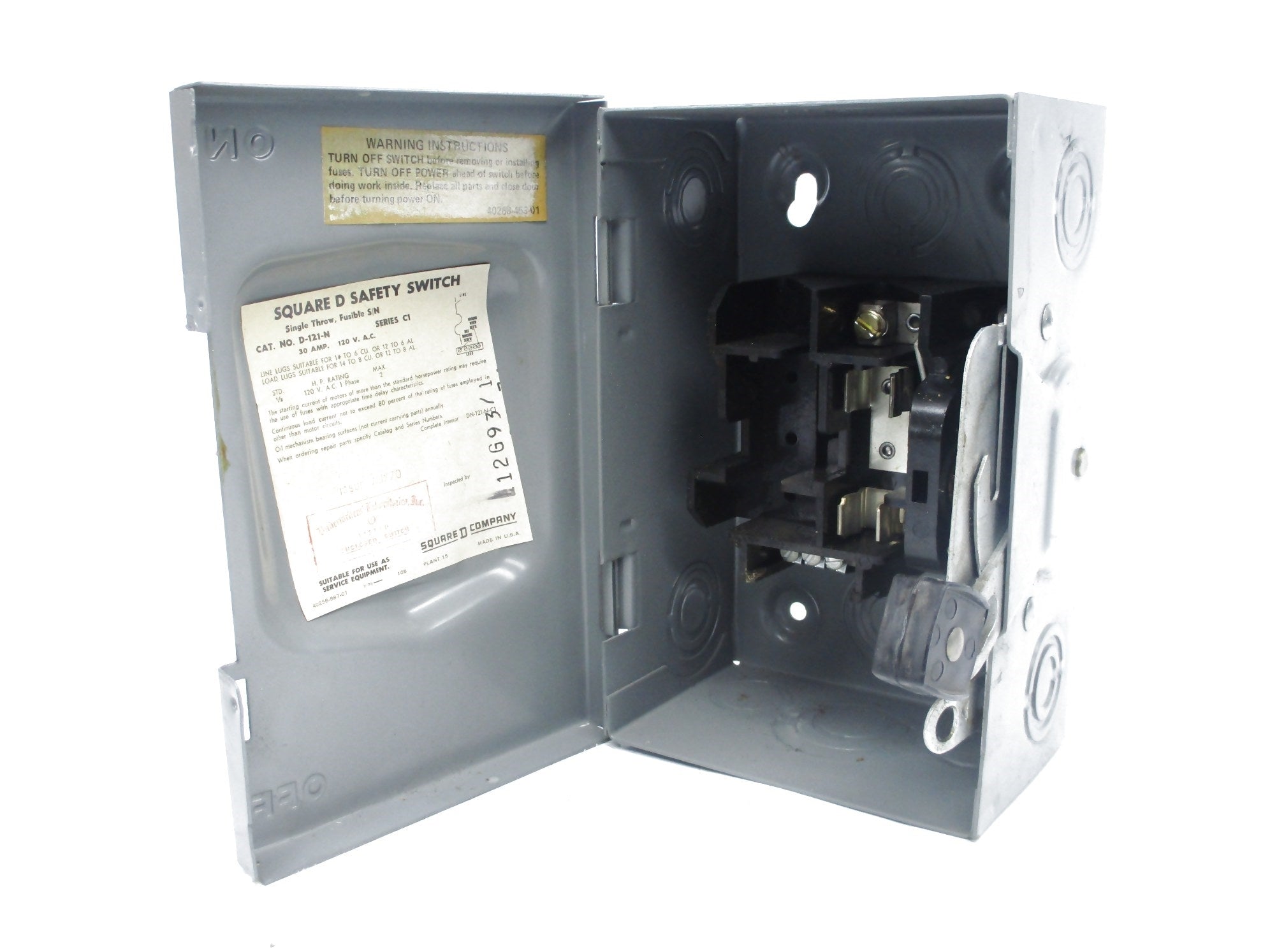 SQUARE D D-121-N SER. C1 NSNP