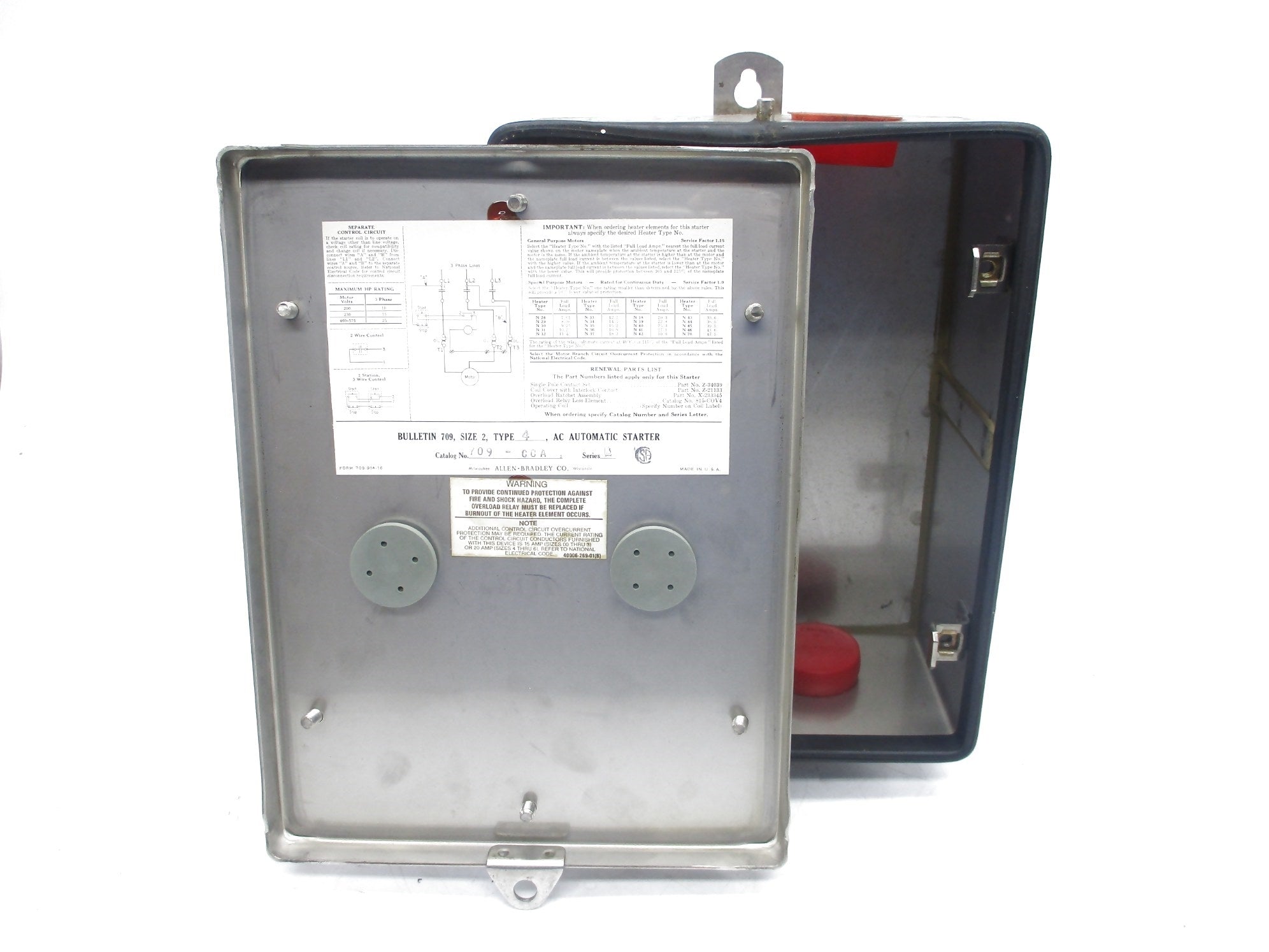 INDUSTRIAL SPARE PART 709-CCA SER. L NSNP