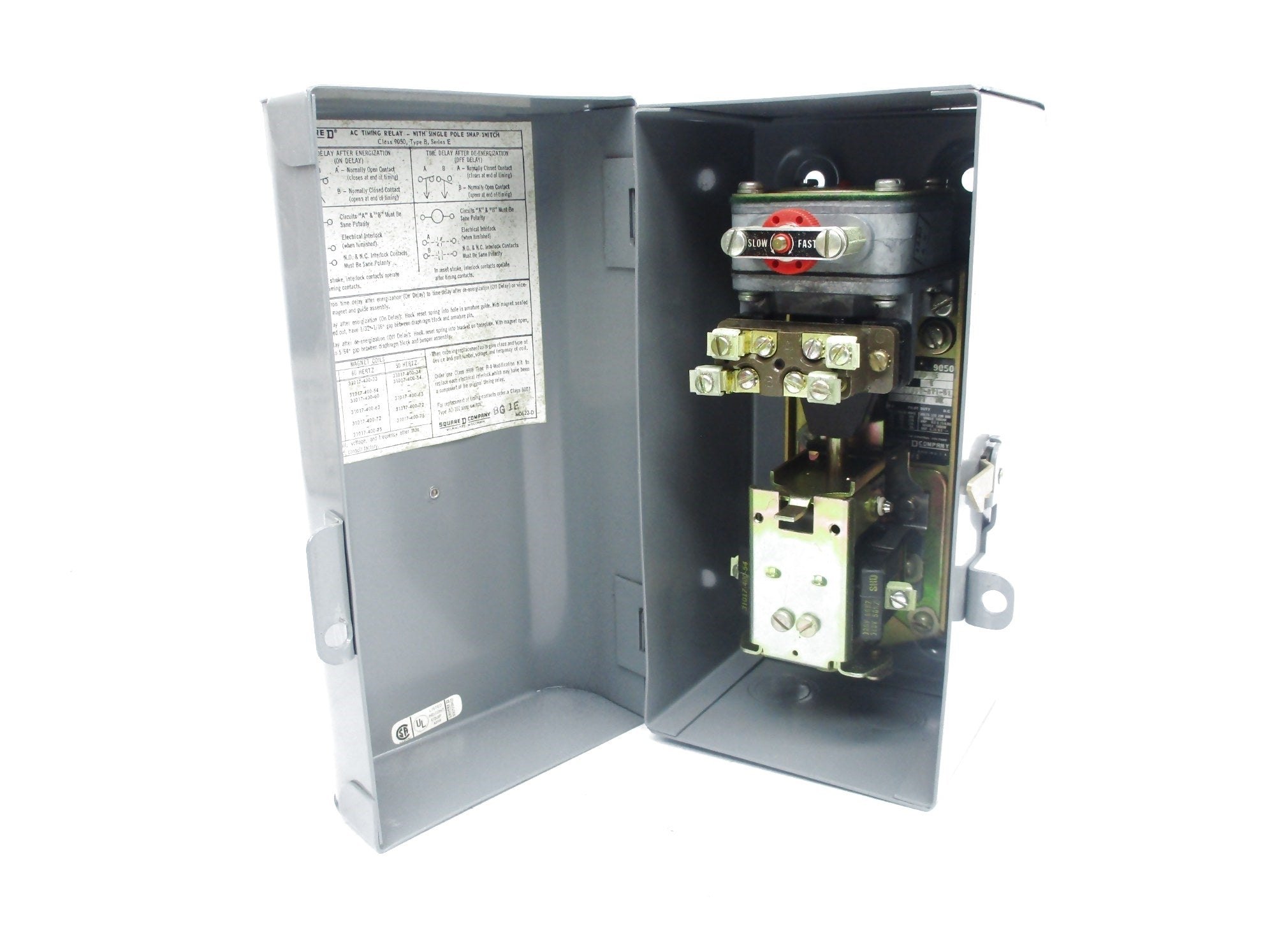 SQUARE D 9050BG-1E SER. E 120V NSMP