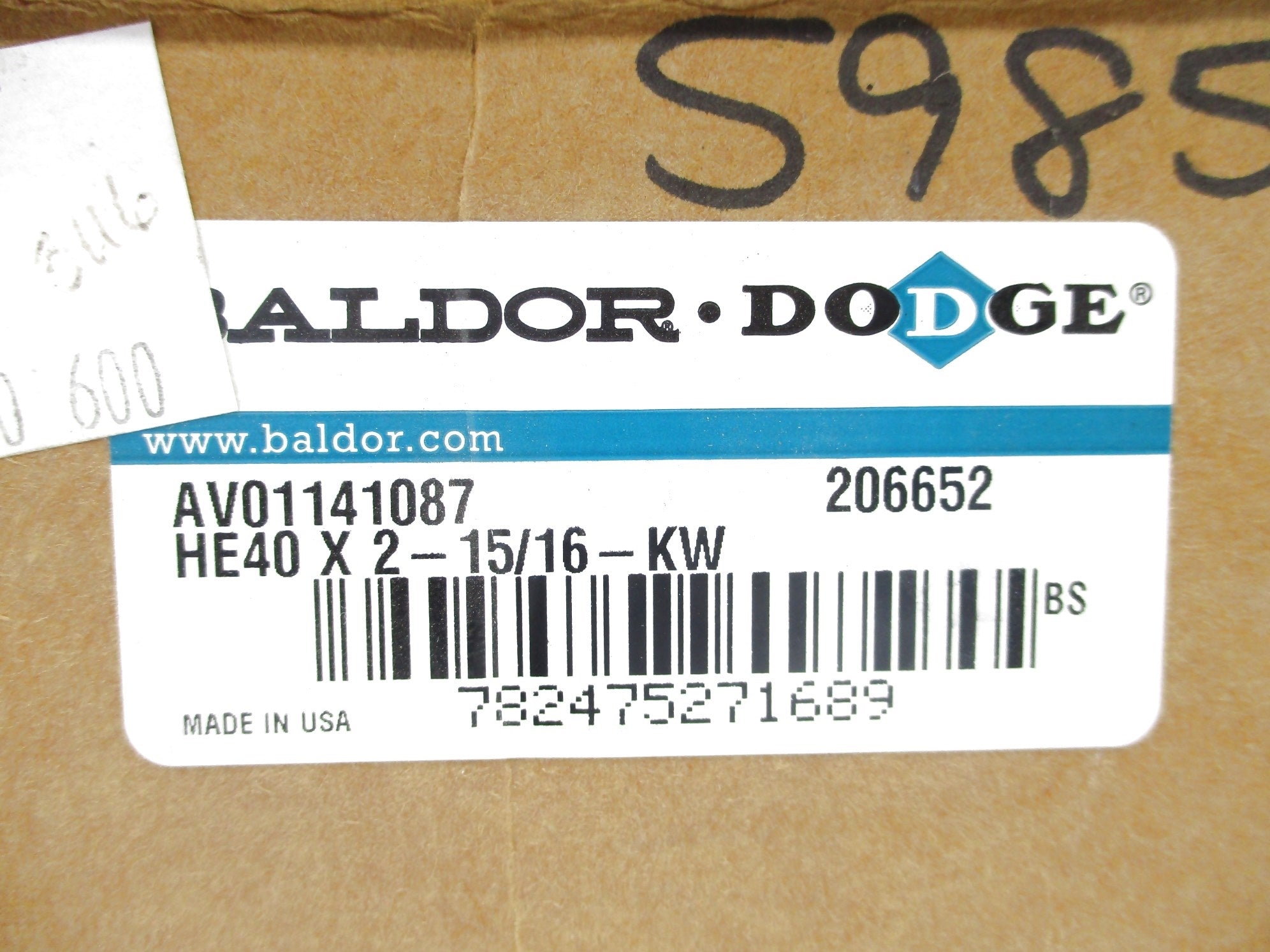 BALDOR HE40X2-15/16-KW NSFS