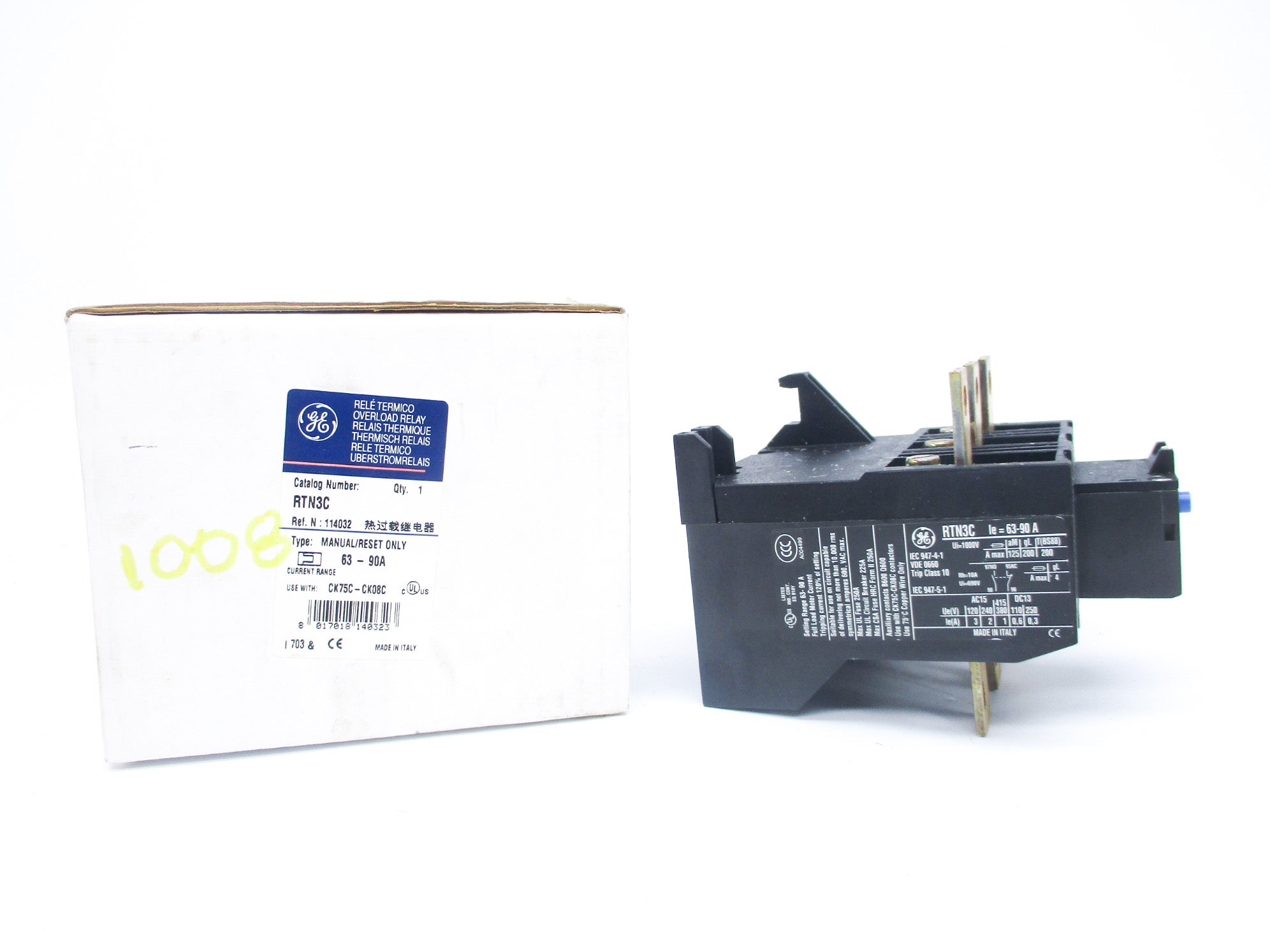 GENERAL ELECTRIC RTN3C 63-90A NSMP