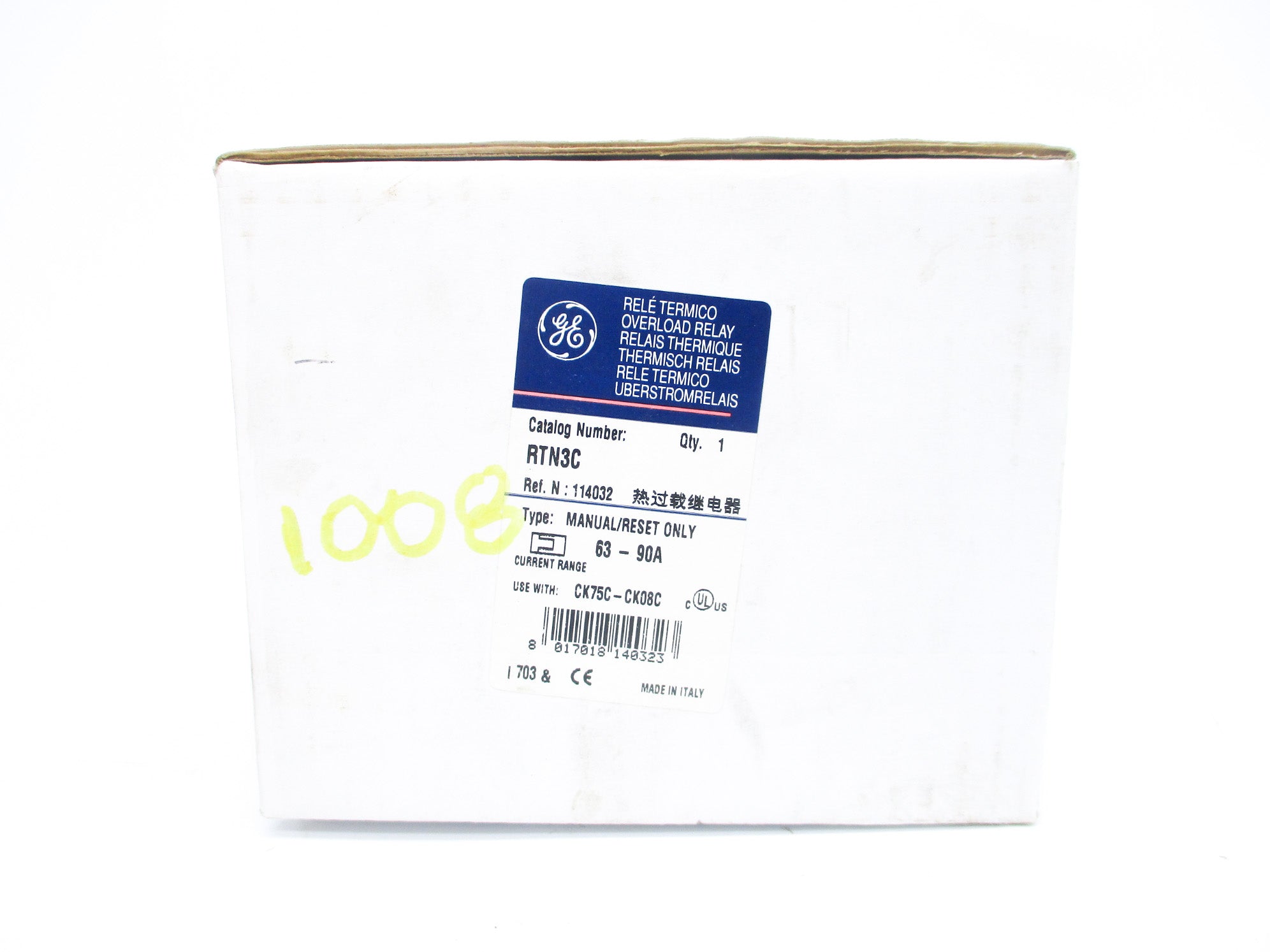 GENERAL ELECTRIC RTN3C 63-90A NSMP
