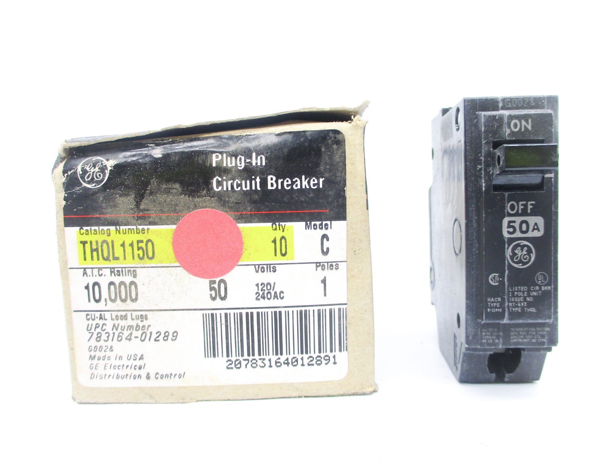 GENERAL ELECTRIC THQL1150 50A 240V (PKG OF 10) NSMP
