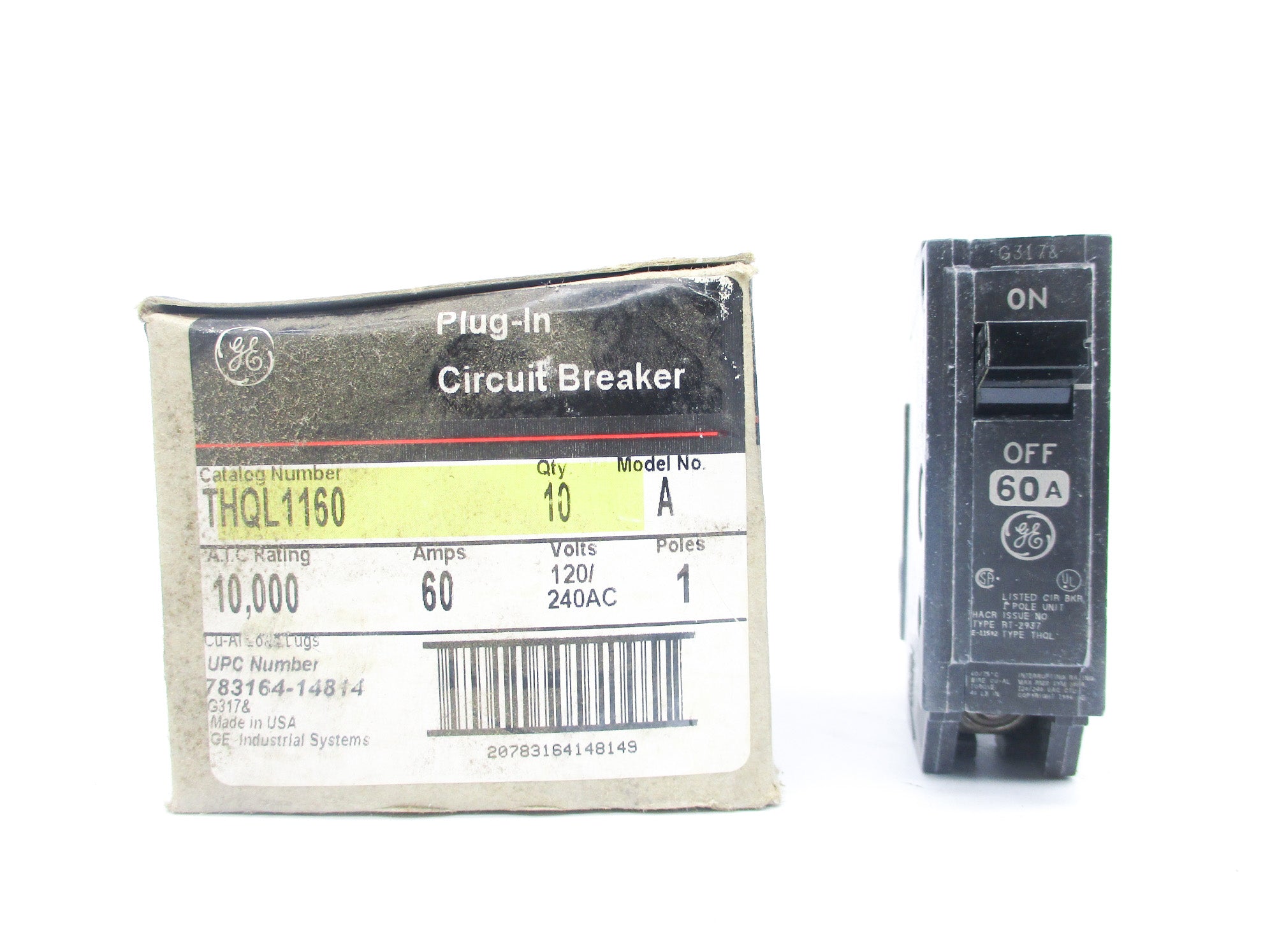 GENERAL ELECTRIC THQL1160 60A 240V (PKG OF 10) NSMP