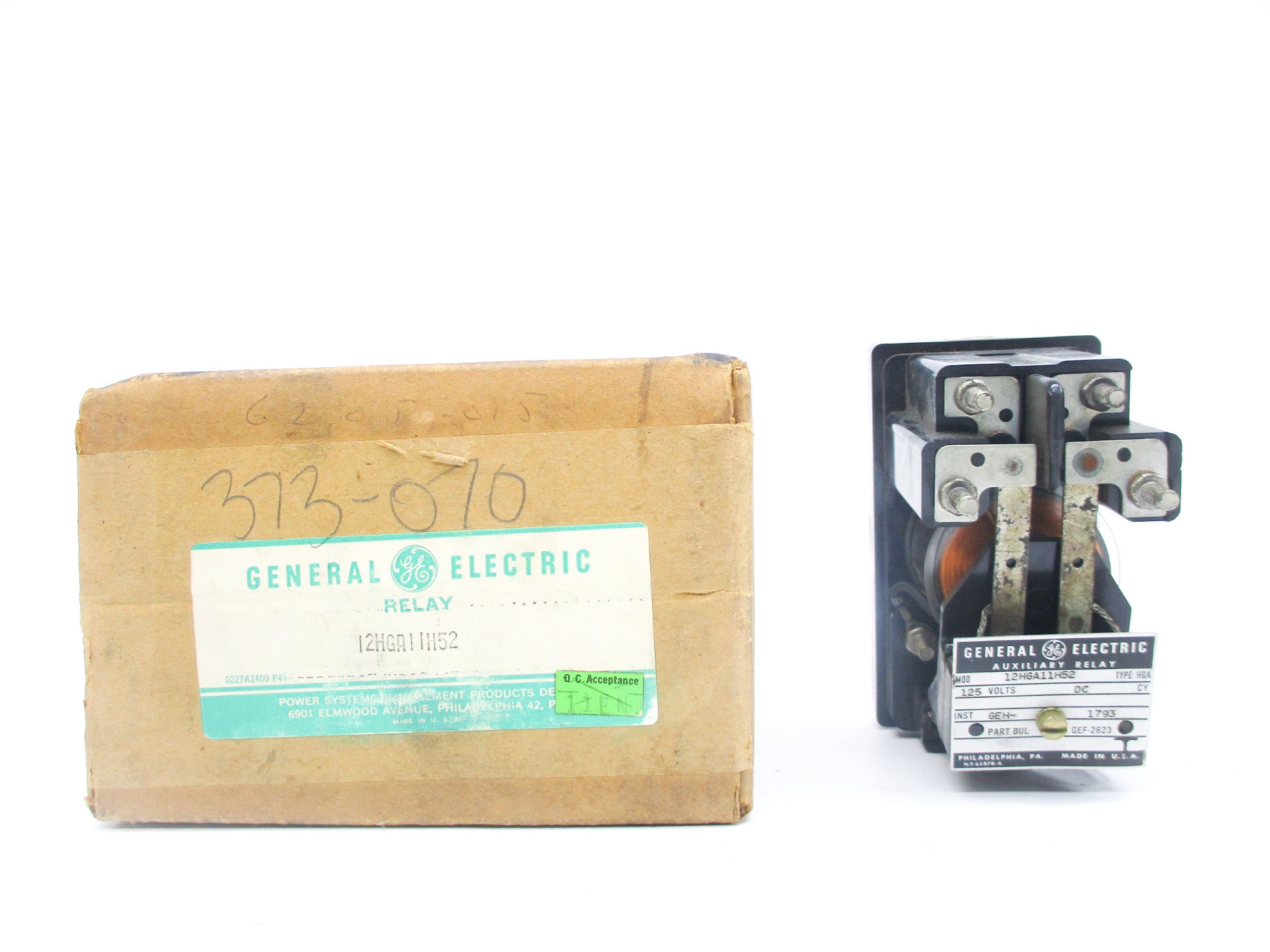 GENERAL ELECTRIC 12HGA11H52 125V NSMP