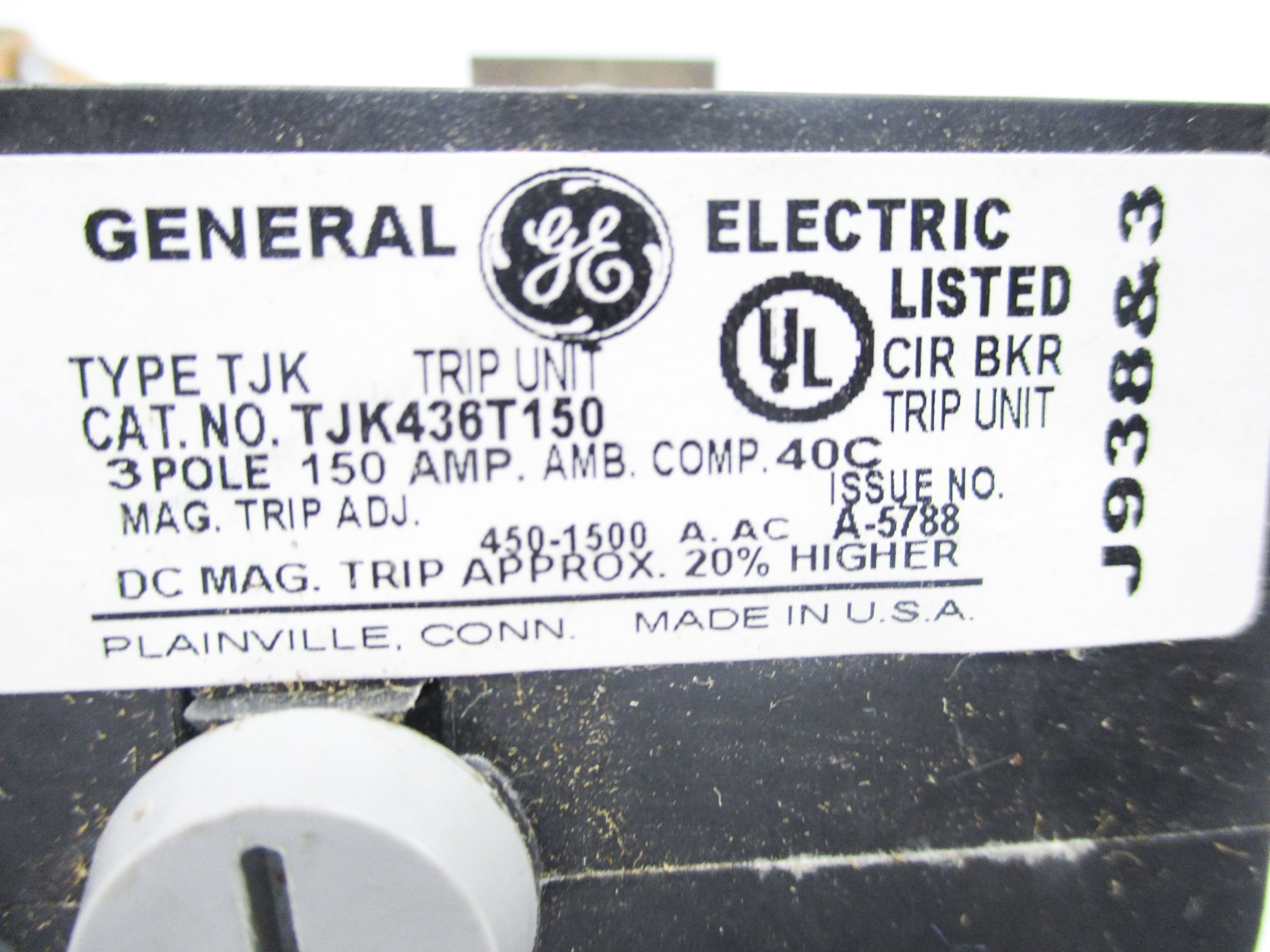 GENERAL ELECTRIC TJK436T150 UNMP