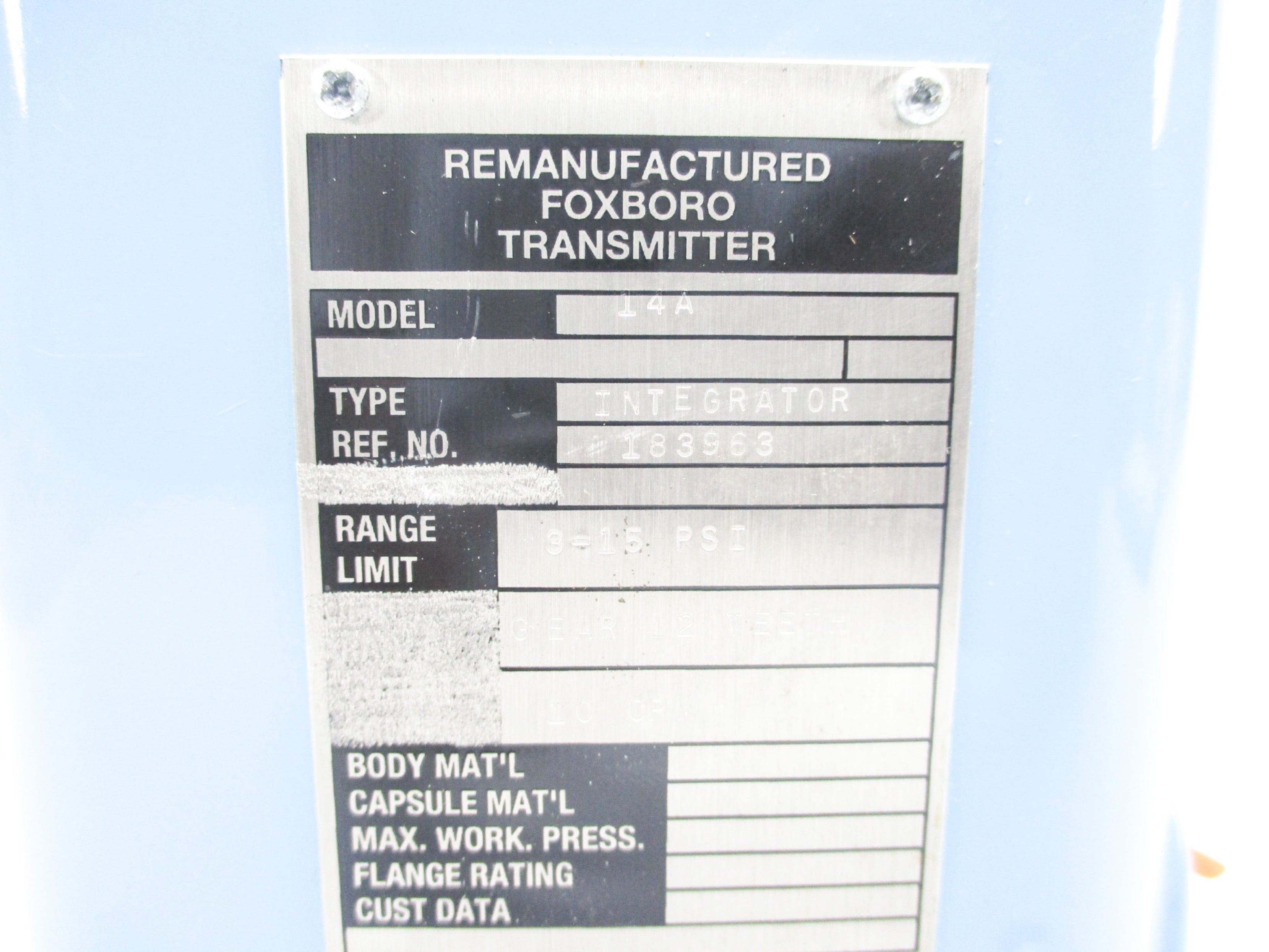 FOXBORO 14A REMAN