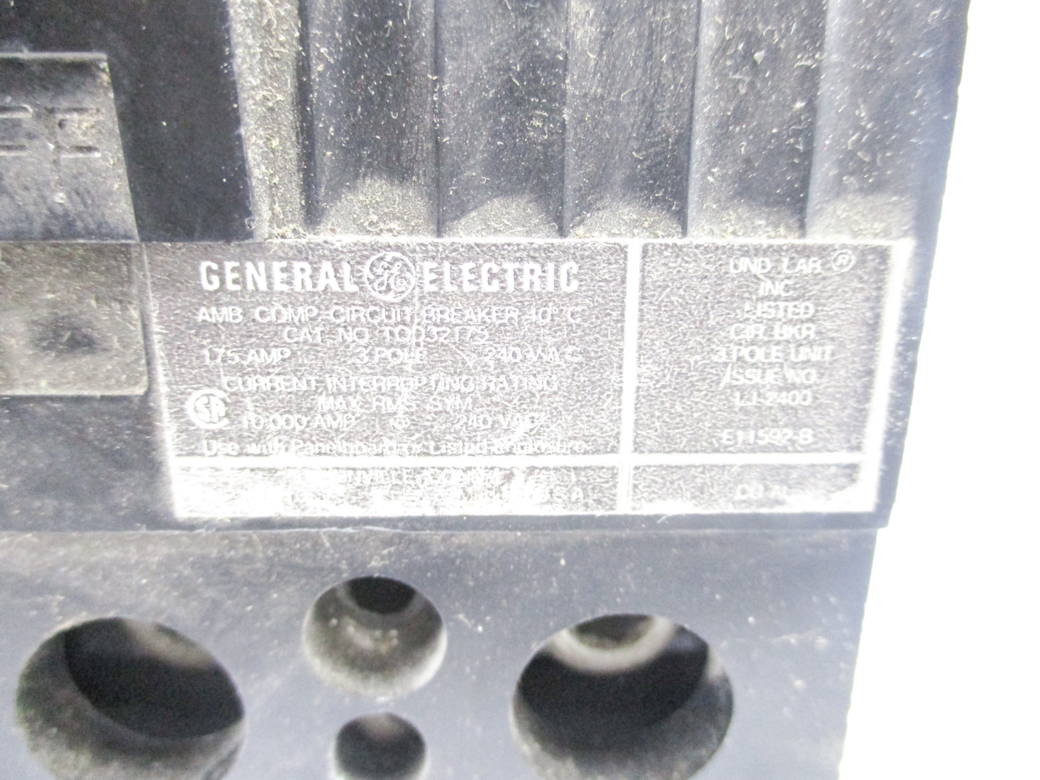 GENERAL ELECTRIC TQD32175 175A 240V (AS PICTURED) UNMP