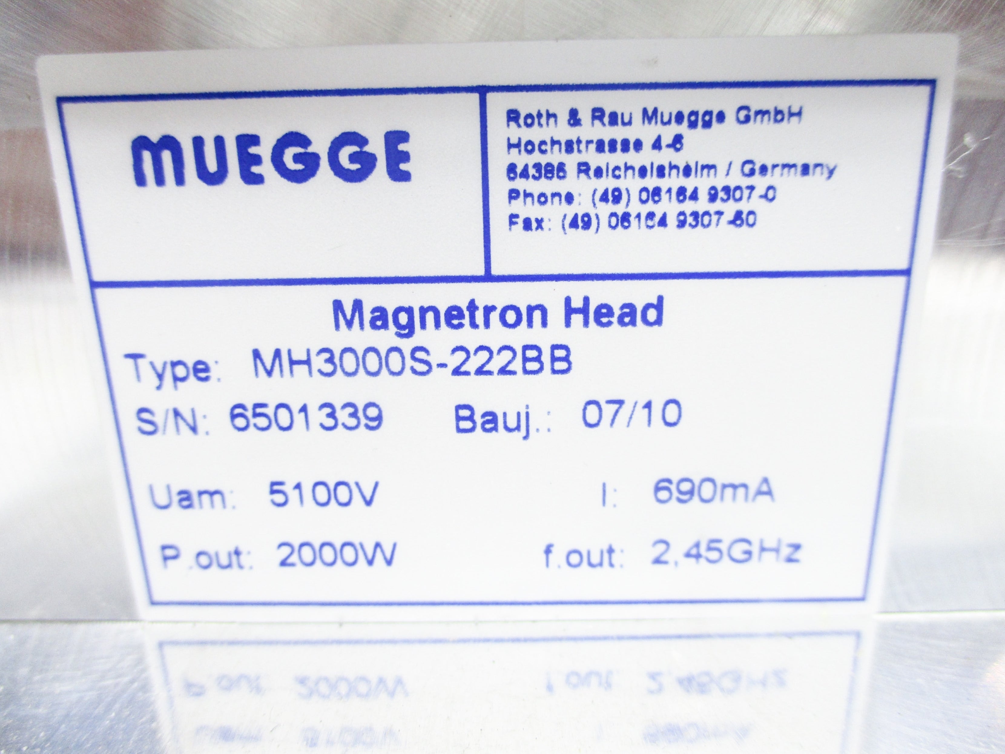 MUEGGE MH3000S-222BB NSNP