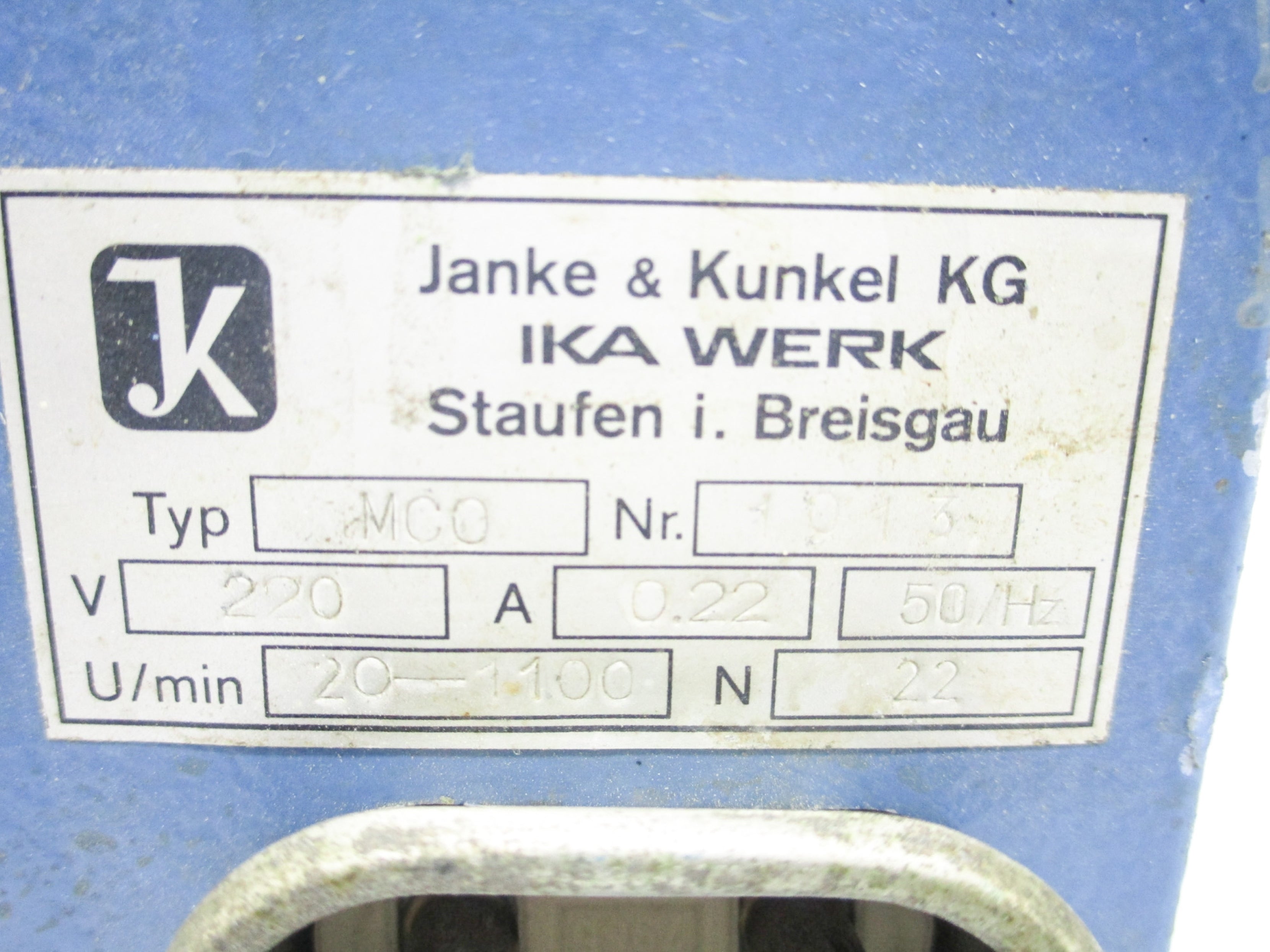 IKA WERK MC0 UNMP